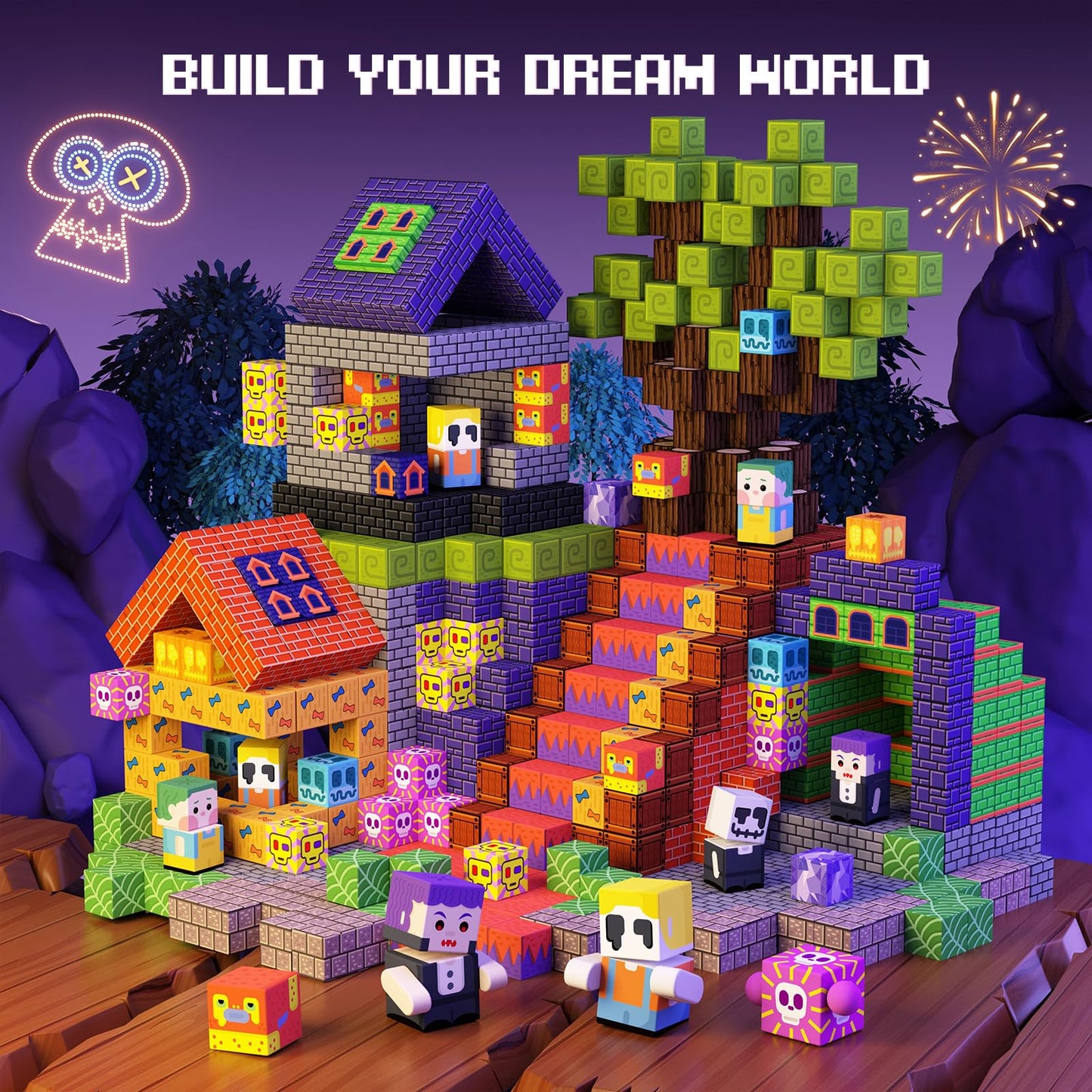 GobiDex Magnetic Blocks 100PCS – STEM Building Set for Kids 3+