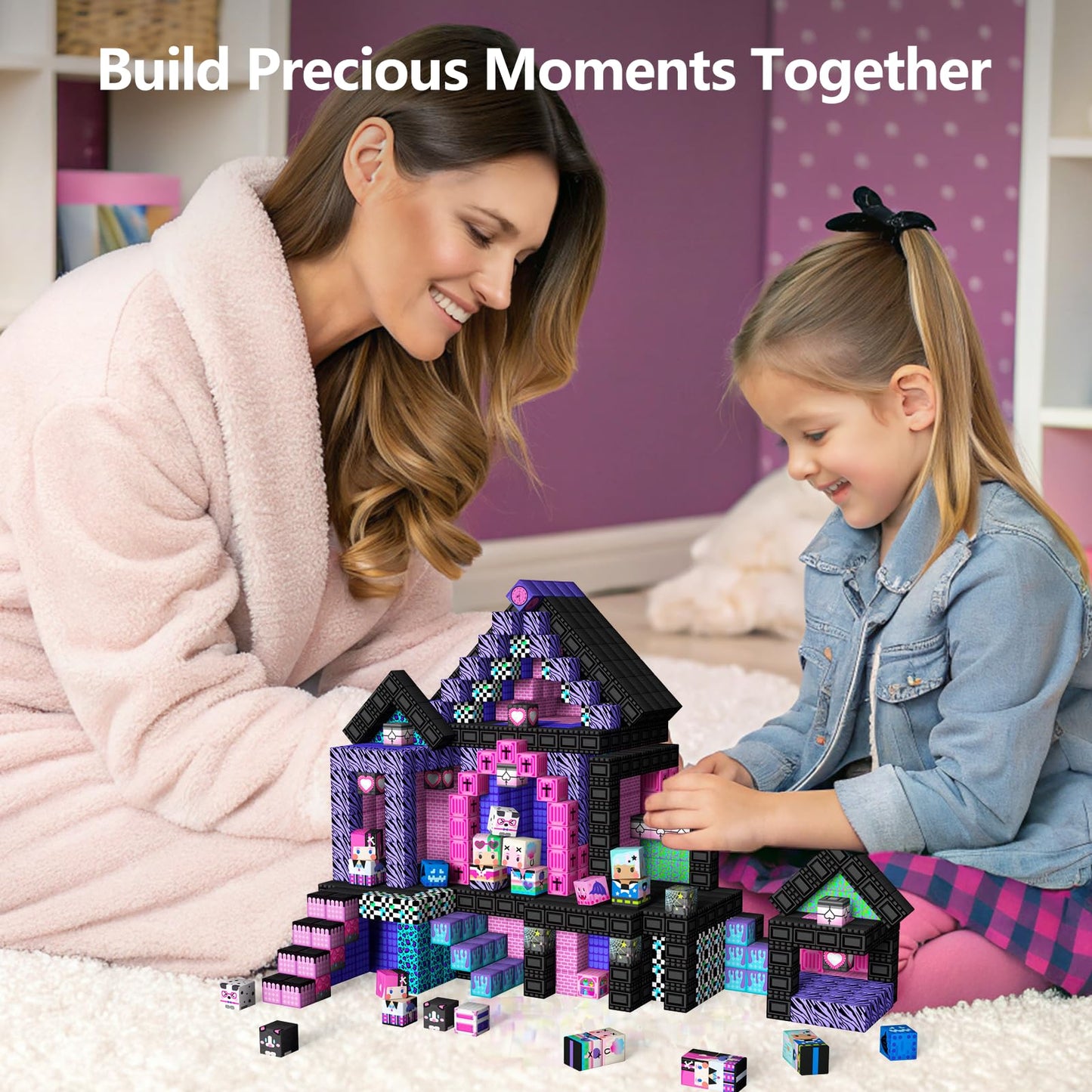 GobiDex 100PCS Magnetic Blocks for Girls – Build MagWonder with Magnet Building Toys Set (1 inch)