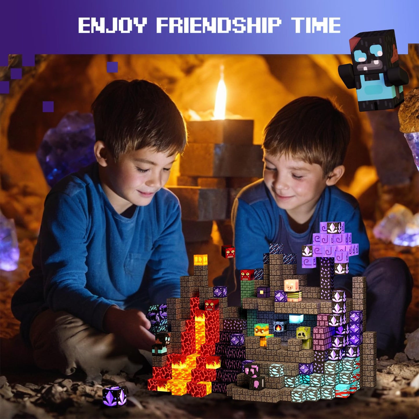 GobiDex Magnetic Blocks – Build Magwonder Cave World with STEM Construction Toys