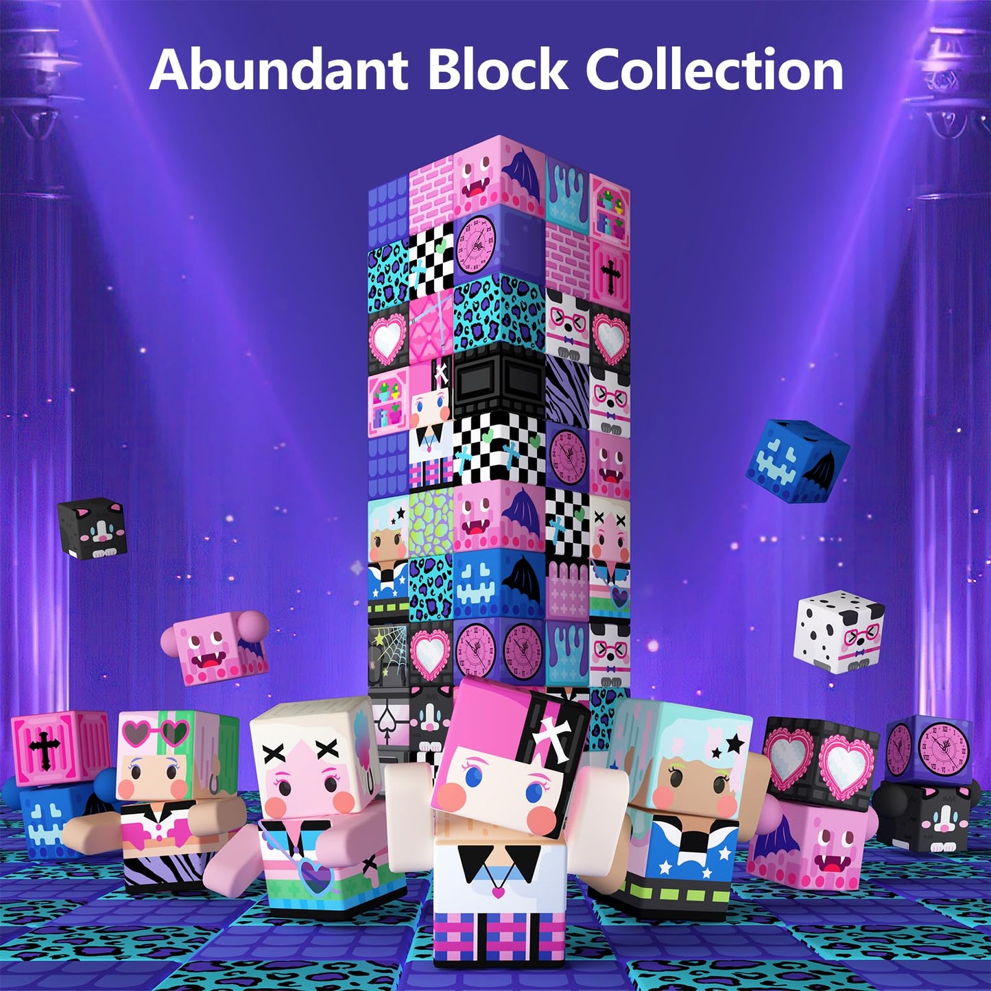 GobiDex 100PCS Magnetic Blocks for Girls – Build MagWonder with Magnet Building Toys Set (1 inch)