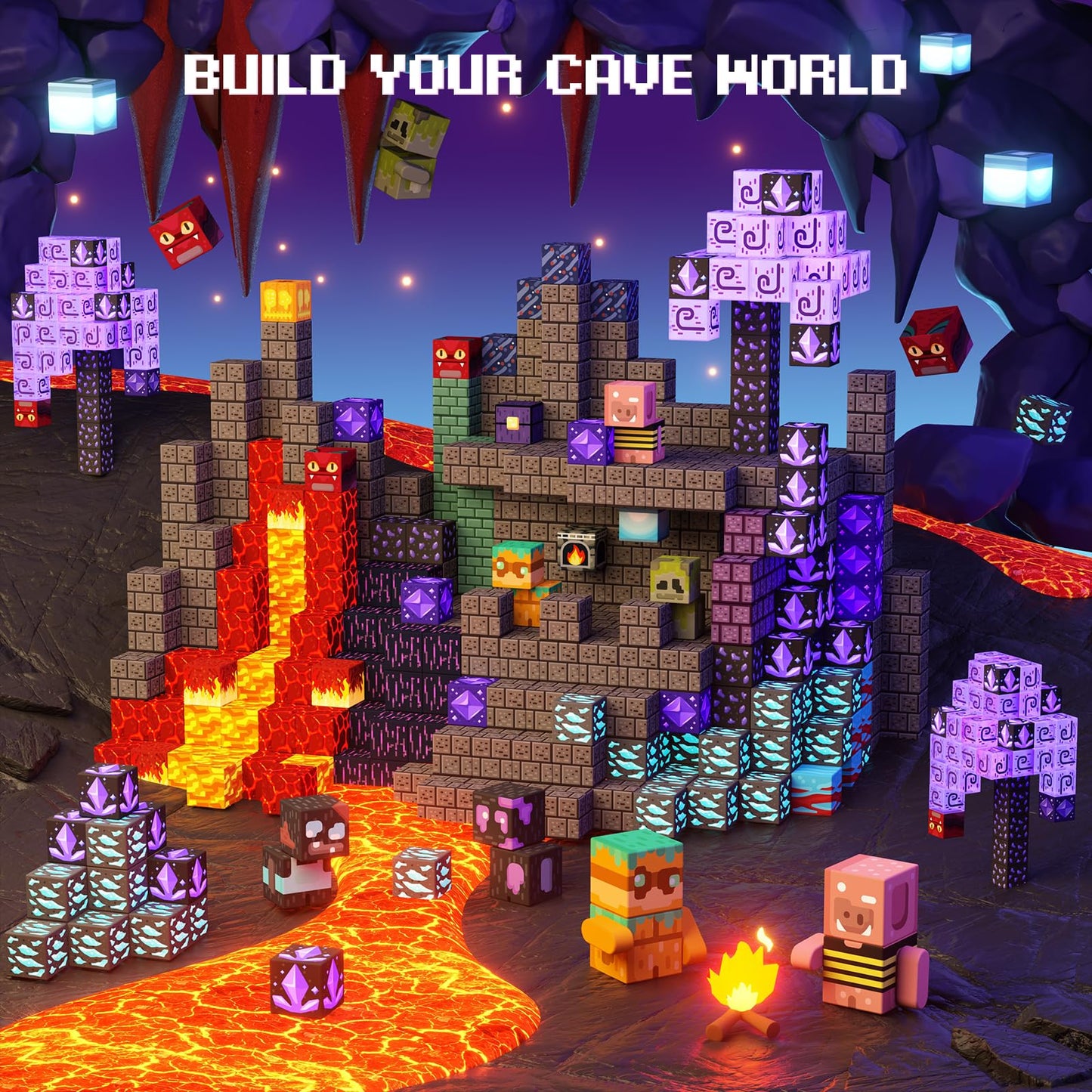 GobiDex Magnetic Blocks – Build Magwonder Cave World with STEM Construction Toys