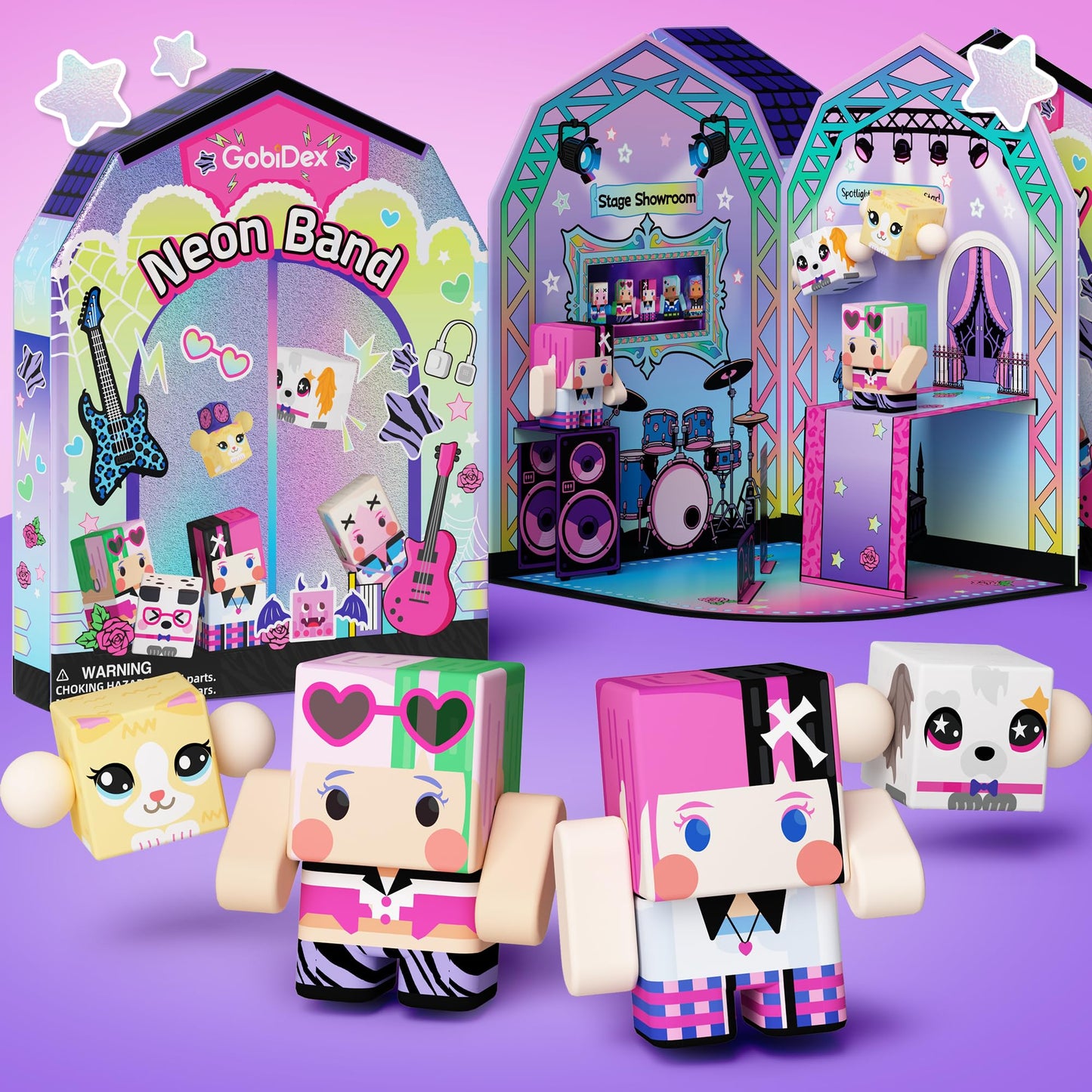 GobiDex Magnetic Doll House Playset – 4-Scene STEM Toy for Kids