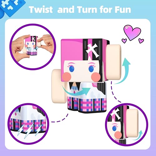 GobiDex 108PCS Magnetic Building Blocks & Figures – STEM Princess Sensory Toys for Kids 3+ (0.8 in)