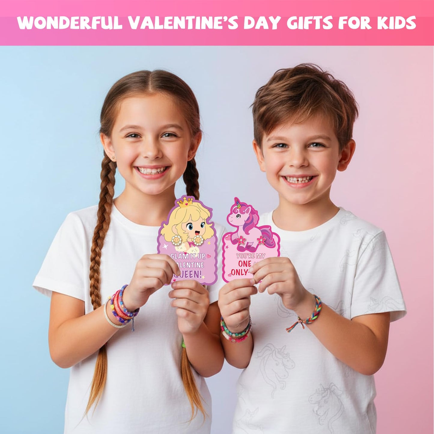 Gocozer 30-Pack Valentines Day Gifts for Kids – Earrings, Cards & Classroom Exchange