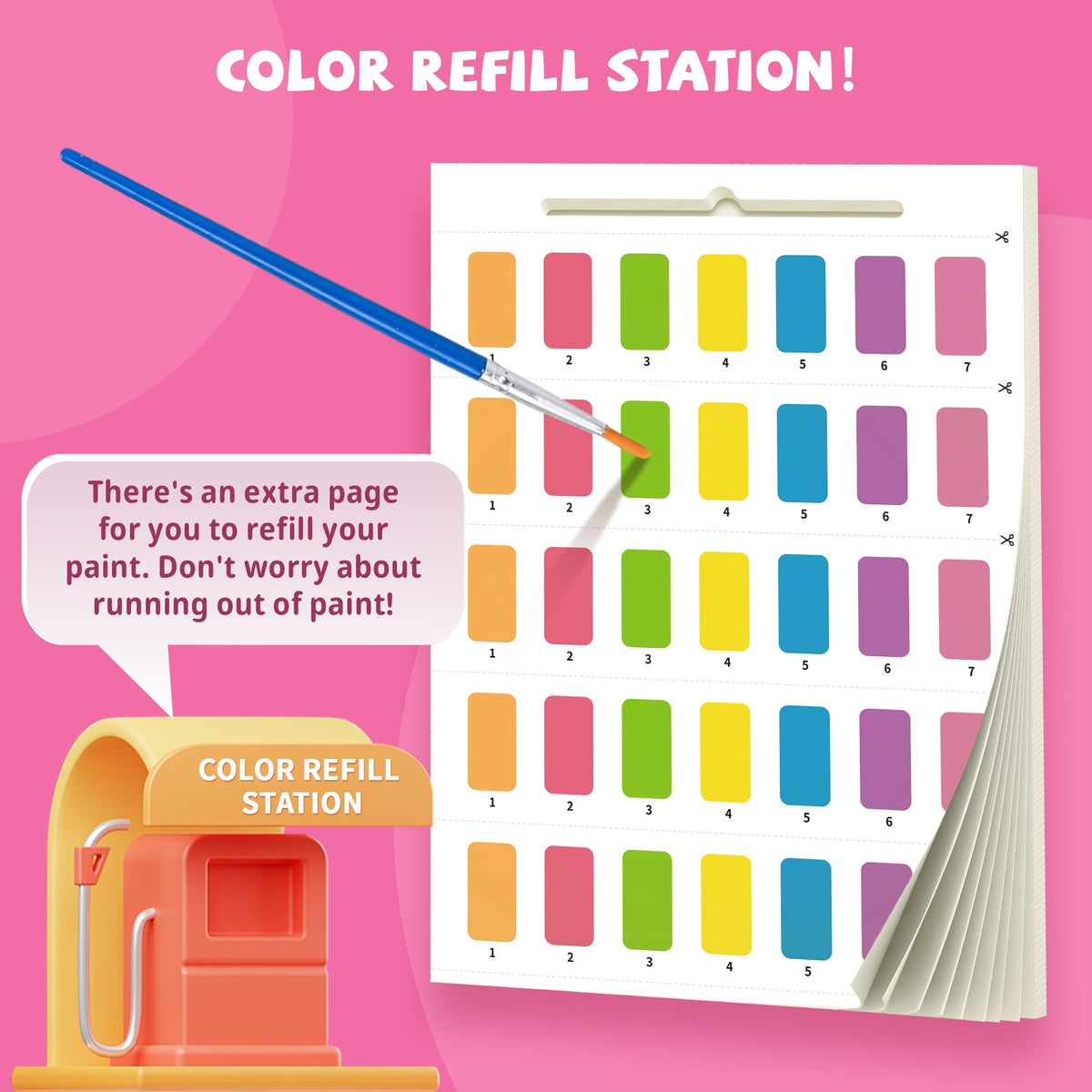 Gocozer 2PCS Mess-Free Paint with Water Books for Kids – Unicorn & Mermaid Set