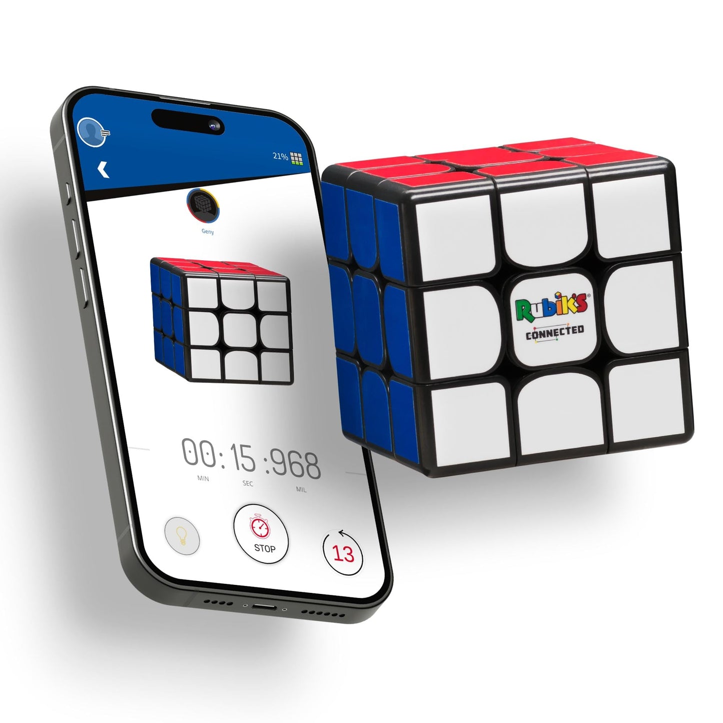 GoCube — The Original Rubik's Connected 3x3 Smart Magnetic Puzzle with App & Online Battles