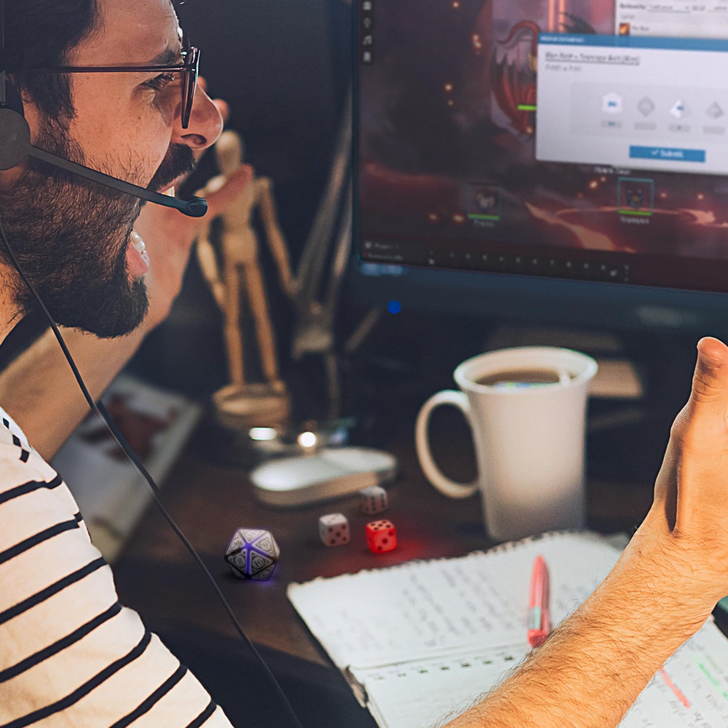 GoDice D20 Connected — The World’s First Connected Polyhedral Die for Online RPG Play | GoCube
