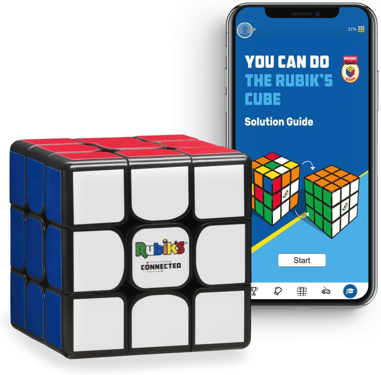 GoCube — The Original Rubik's Connected 3x3 Smart Magnetic Puzzle with App & Online Battles