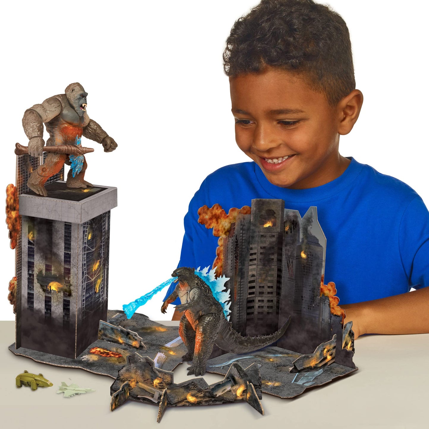 Godzilla Monsterverse City Battle Pack – 6-Inch Figures with Battle Damage