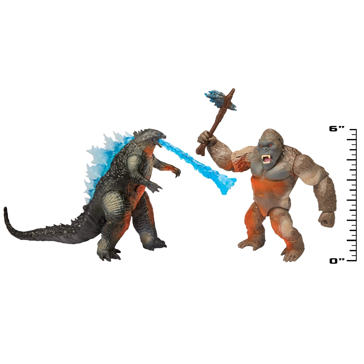Godzilla Monsterverse City Battle Pack – 6-Inch Figures with Battle Damage
