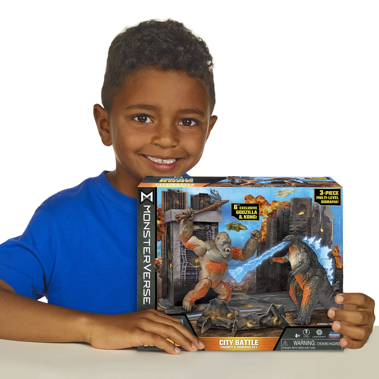 Godzilla Monsterverse City Battle Pack – 6-Inch Figures with Battle Damage