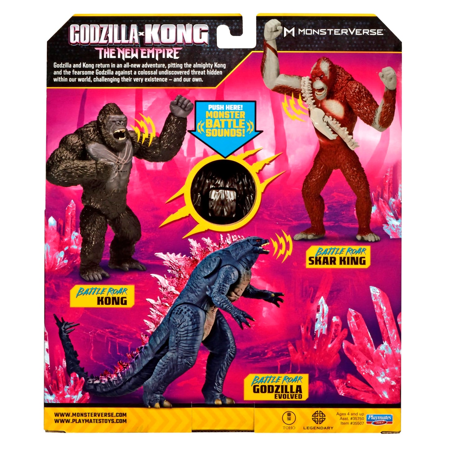 Godzilla x Kong 7-Inch Battle Roar Kong Figure by Playmates Toys