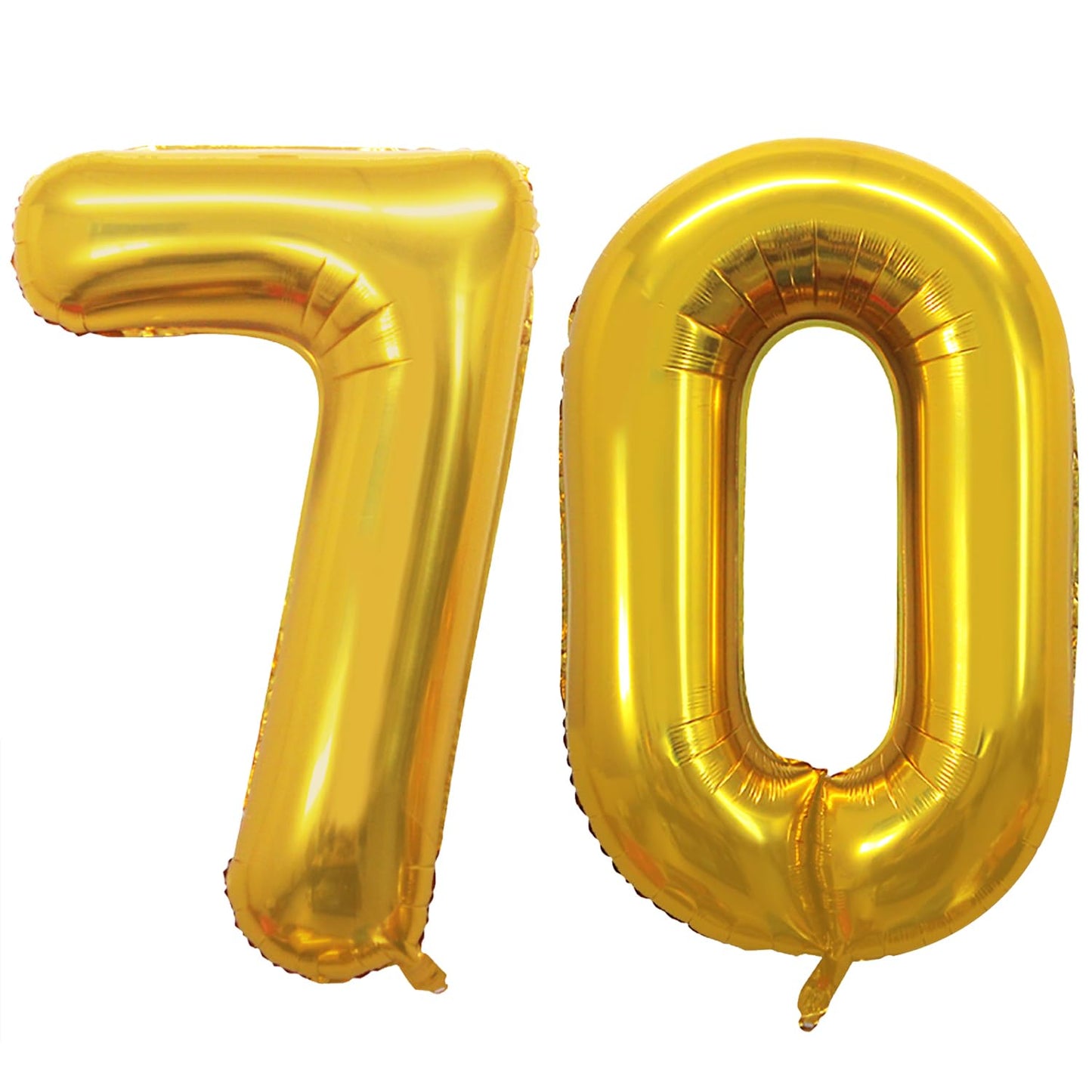 GOER 42-Inch Gold Number 70 Foil Balloon for 70th Birthday & Anniversary Decor