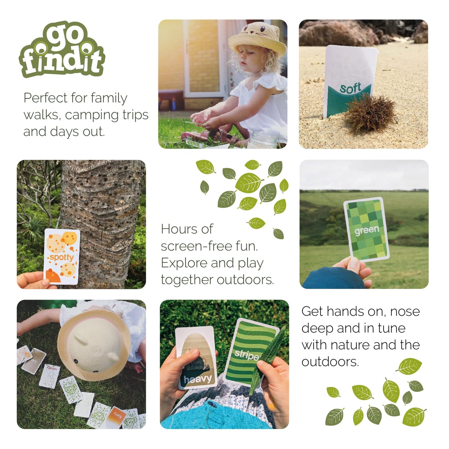 gofindit Scavenger Hunt Card Game – Outdoor Family Fun for Kids 3-6+ | Beach, Camp, Travel