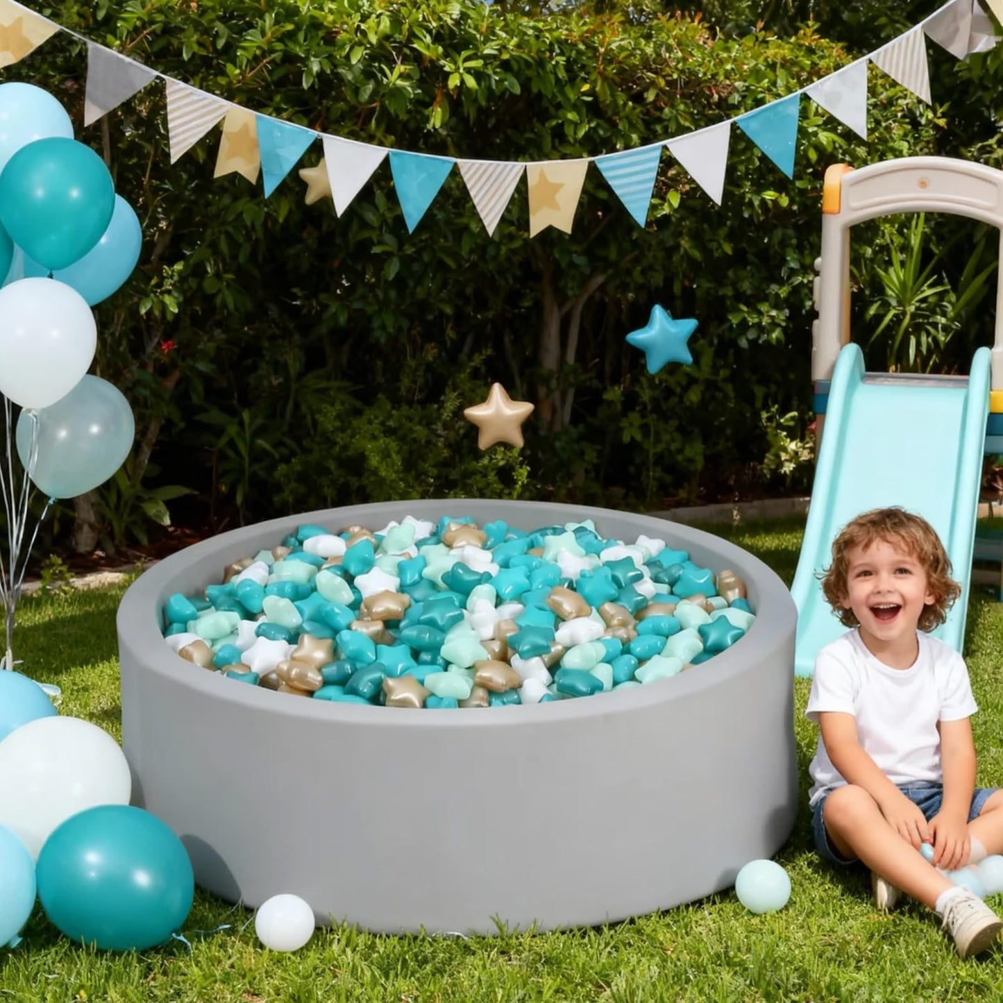 GOGOSO Ball Pit Balls for Toddlers – 100 Soft Pastel Play Balls, BPA-Free