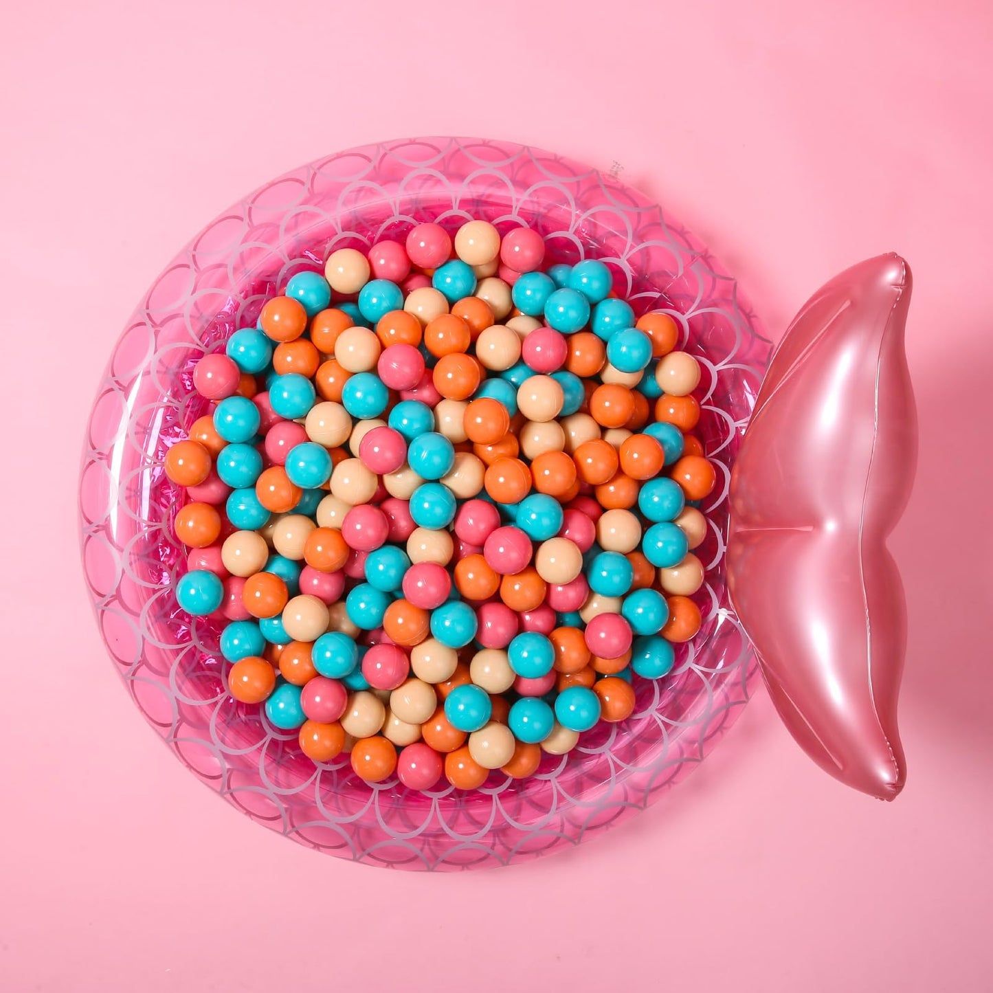 GOGOSO Ball Pit Balls for Toddlers – 100 Soft Play Balls (Cream/Pink/Orange)