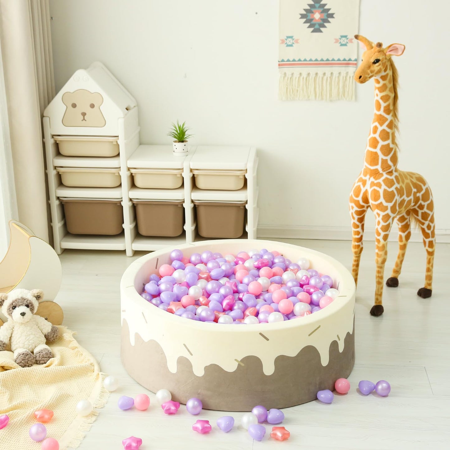GOGOSO Star Ball Pit Balls - 200 Pieces, BPA Free, 2.15-Inch Diameter