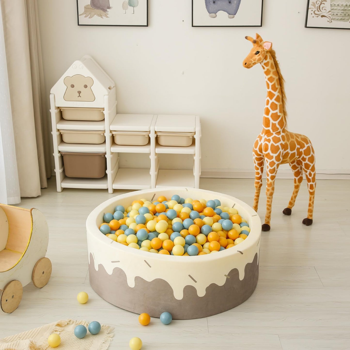 GOGOSO Ball Pit Balls – 100 Soft Pastel Play Balls, BPA-Free, Non-Toxic