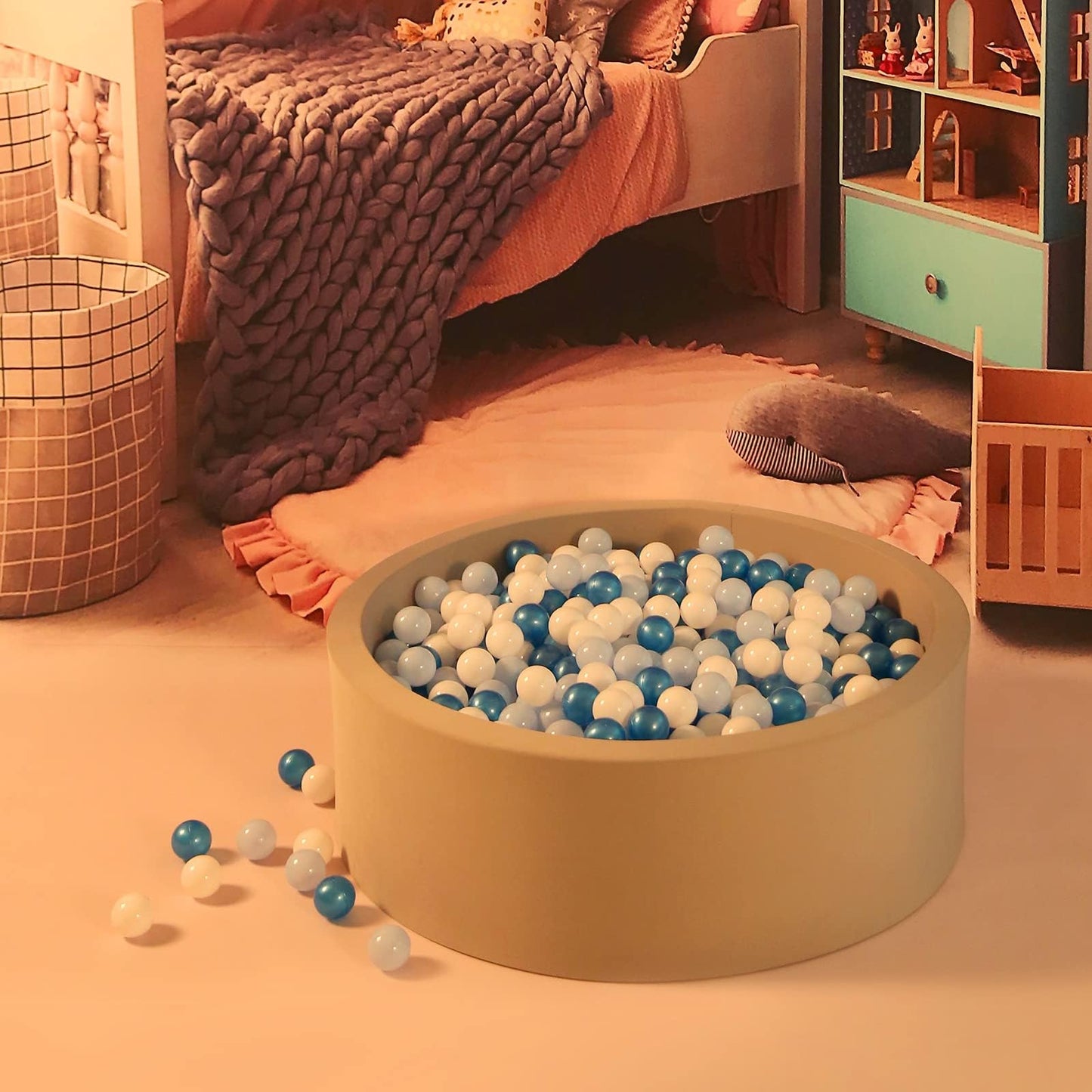 GOGOSO Ball Pit Balls for Toddlers – 50 Pastel Non-Toxic Play Balls