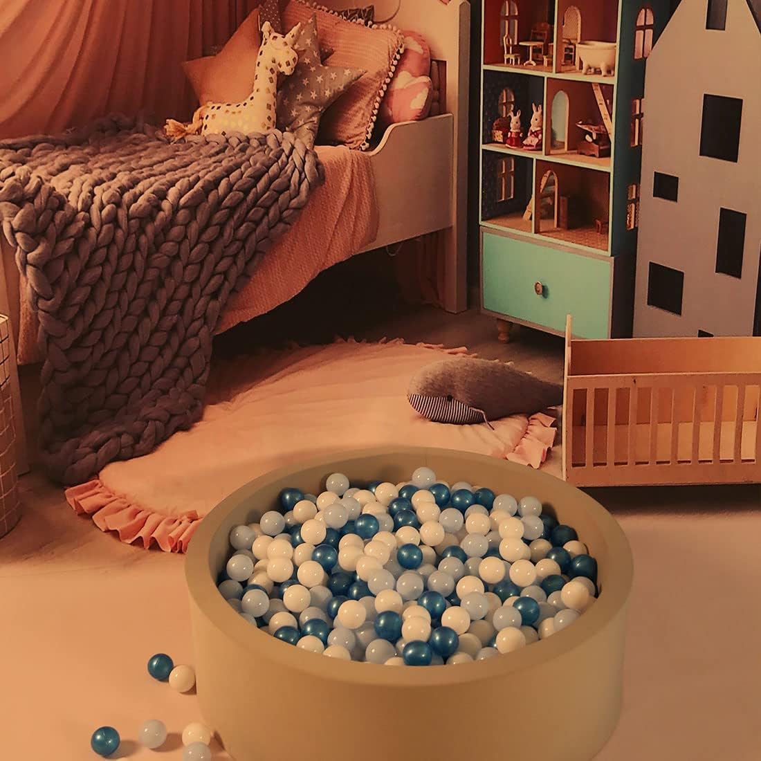 GOGOSO Ball Pit Balls – 100 Soft Pastel Balls, Non-Toxic BPA-Free