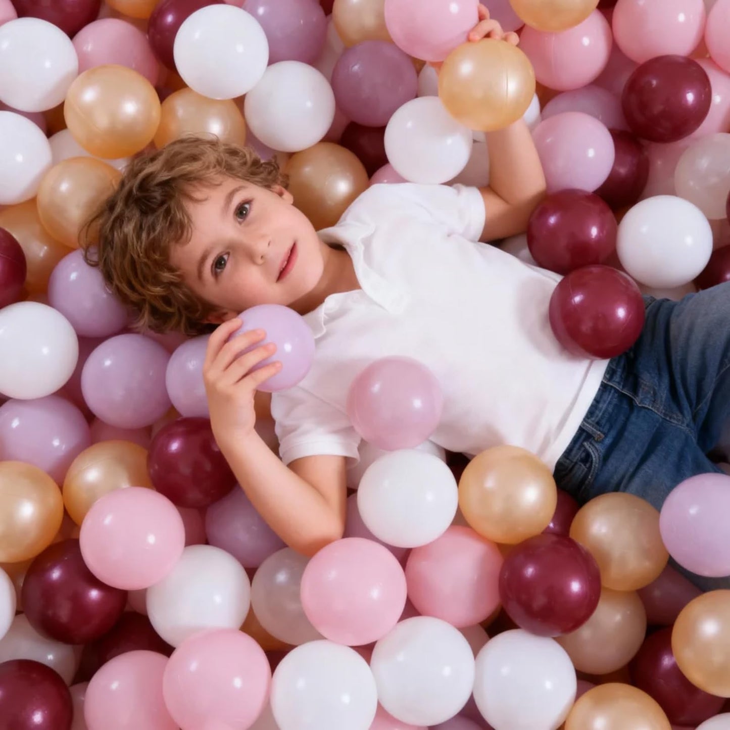 GOGOSO Ball Pit Balls for Toddlers — 100 Soft Pastel Play Balls (Non-Toxic, BPA-Free)