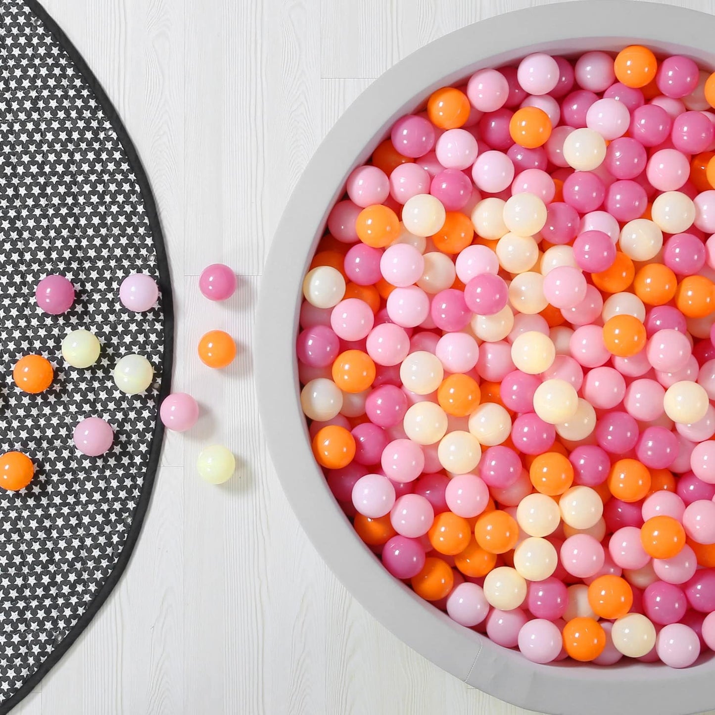 GOGOSO Ball Pit Balls – 100 Soft Pastel Plastic Balls for Toddlers | BPA-Free