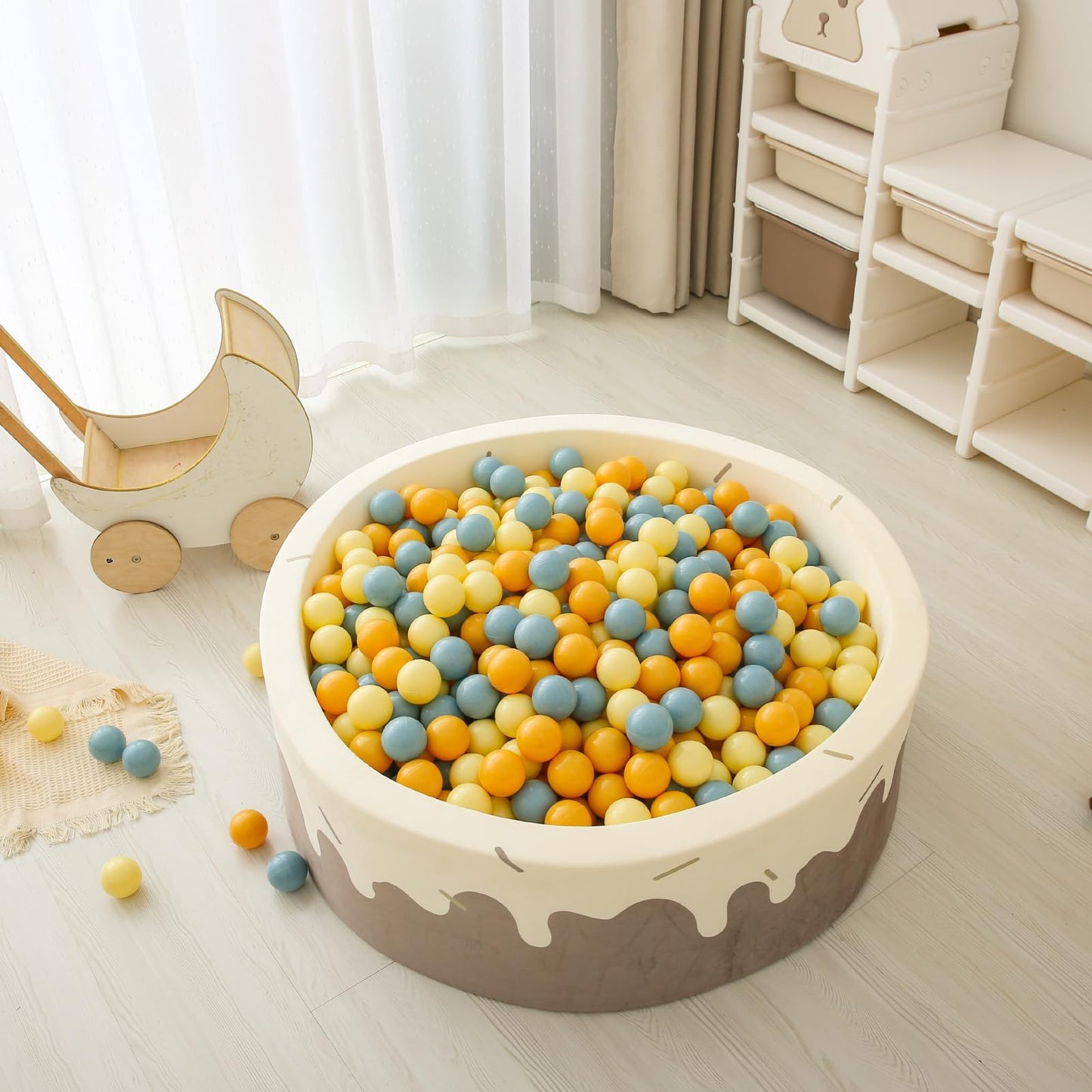 GOGOSO Ball Pit Balls – 100 Soft Pastel Play Balls, BPA-Free, Non-Toxic