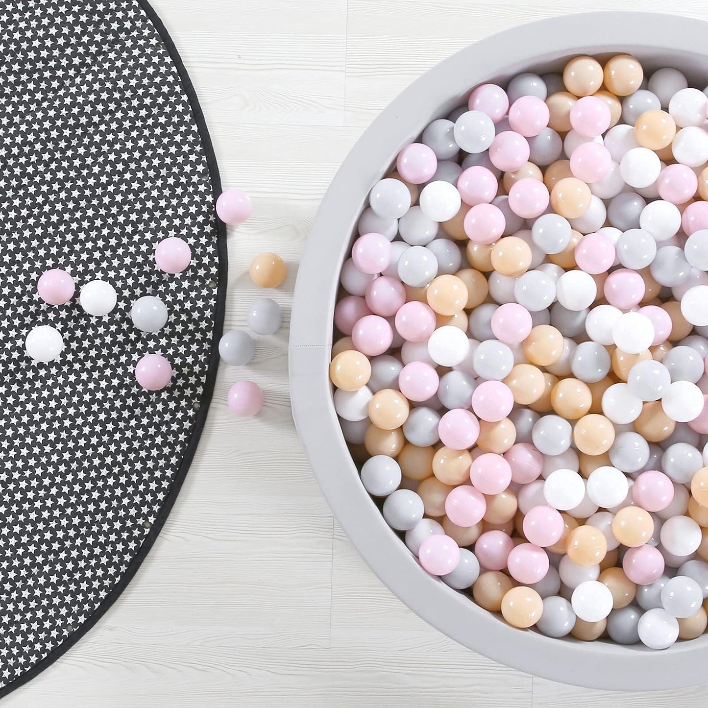GOGOSO Ball Pit Balls – 100-Piece Pastel Set for Toddlers | Non-Toxic, BPA-Free