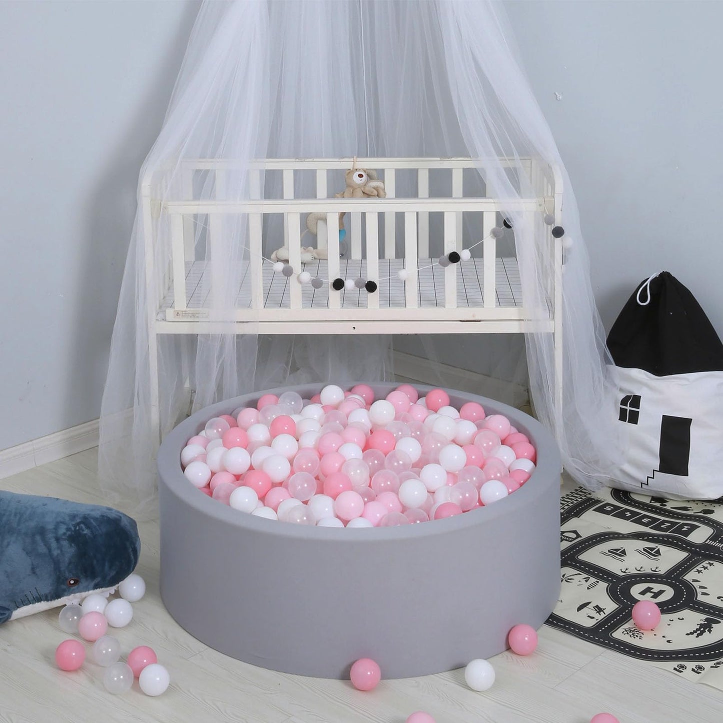 GOGOSO Ball Pit Balls – 50 Soft Pastel Balls, 2.2 Inches Diameter, Non-Toxic BPA-Free