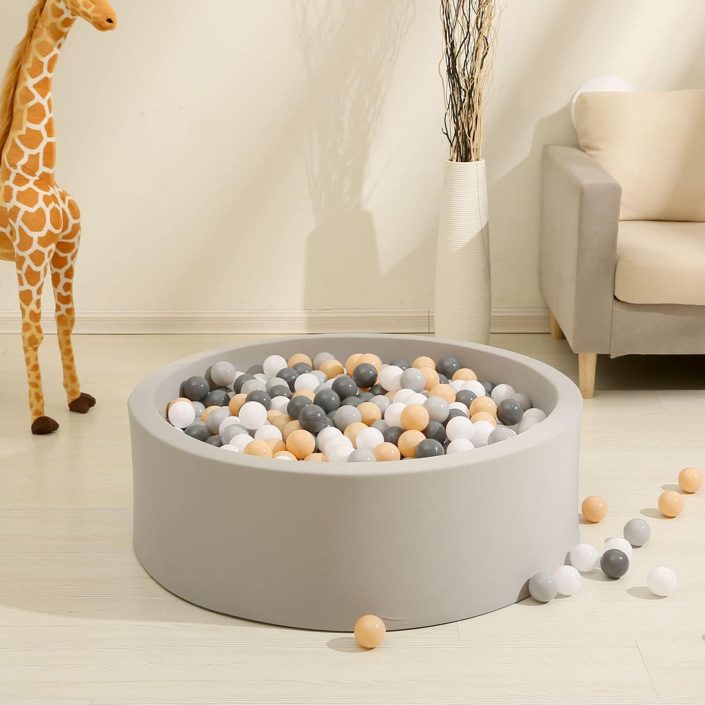 GOGOSO Ball Pits Balls – 100pcs, 2.15-Inch Diameter, Non-Toxic, Crush-Proof