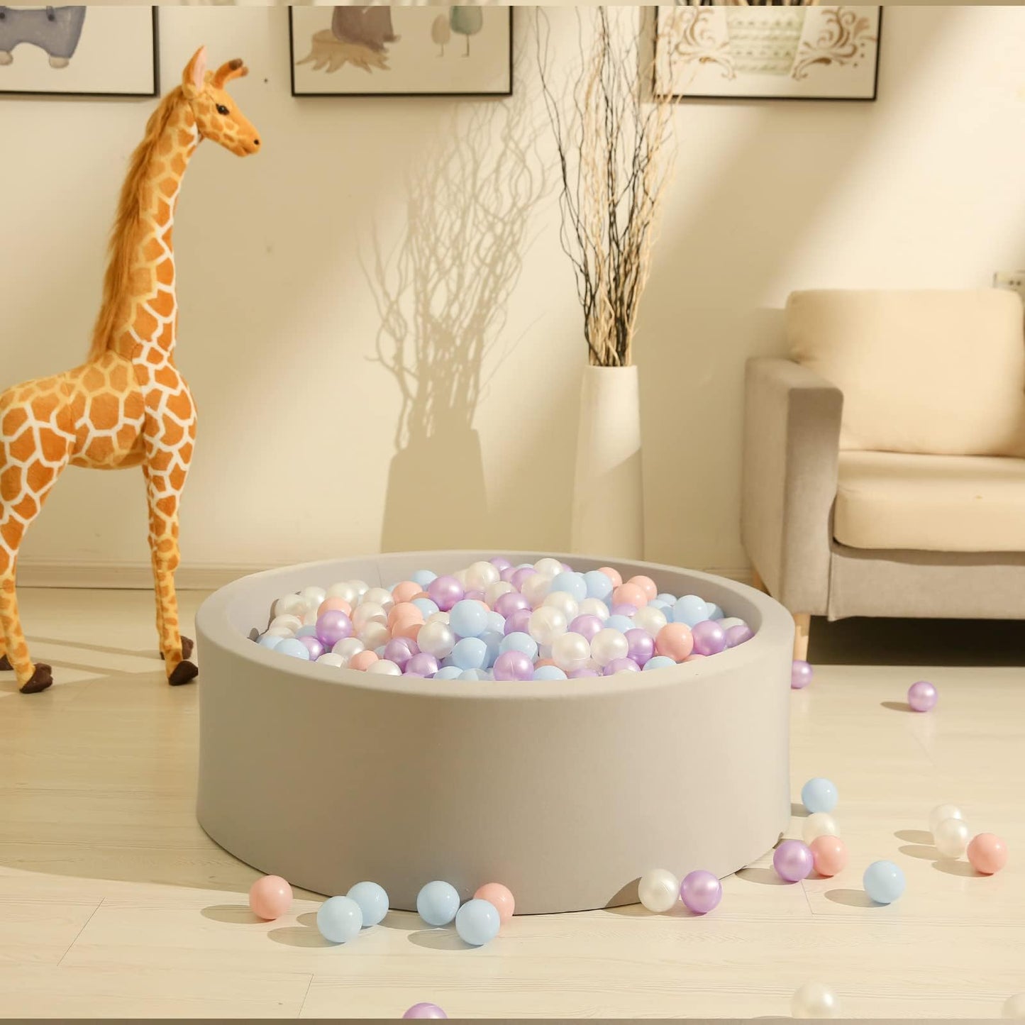 GOGOSO Ball Pits Balls – 100 Count, Non-Toxic 2.2-Inch Crush-Proof Play Balls