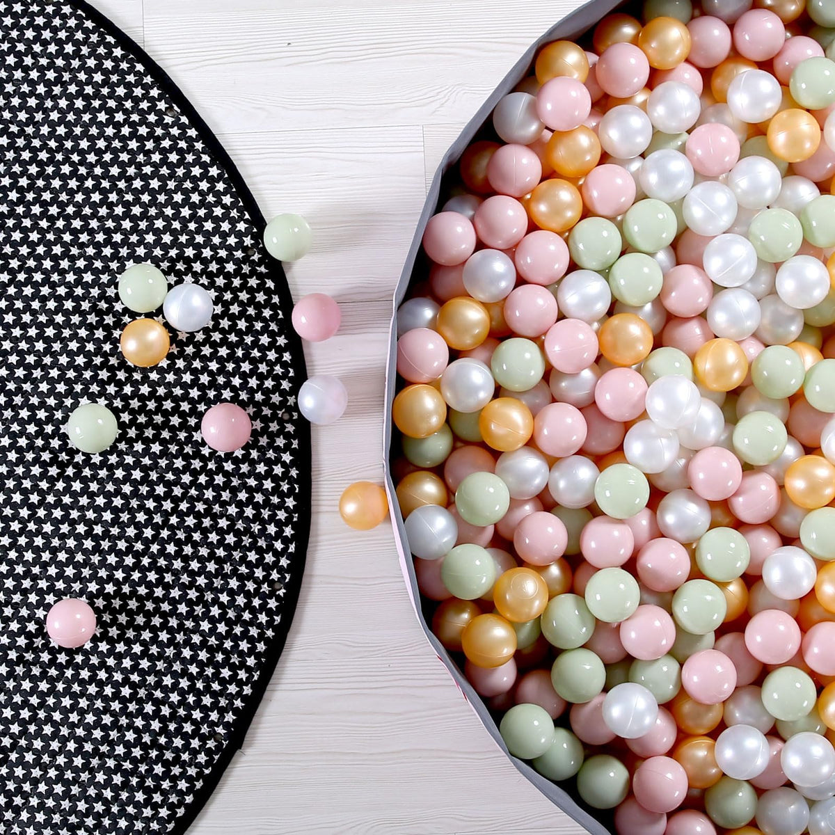 GOGOSO Ball Pits Balls for Toddlers – 2.15-inch Diameter, Daisy Colors, 200 Count, Non-Toxic