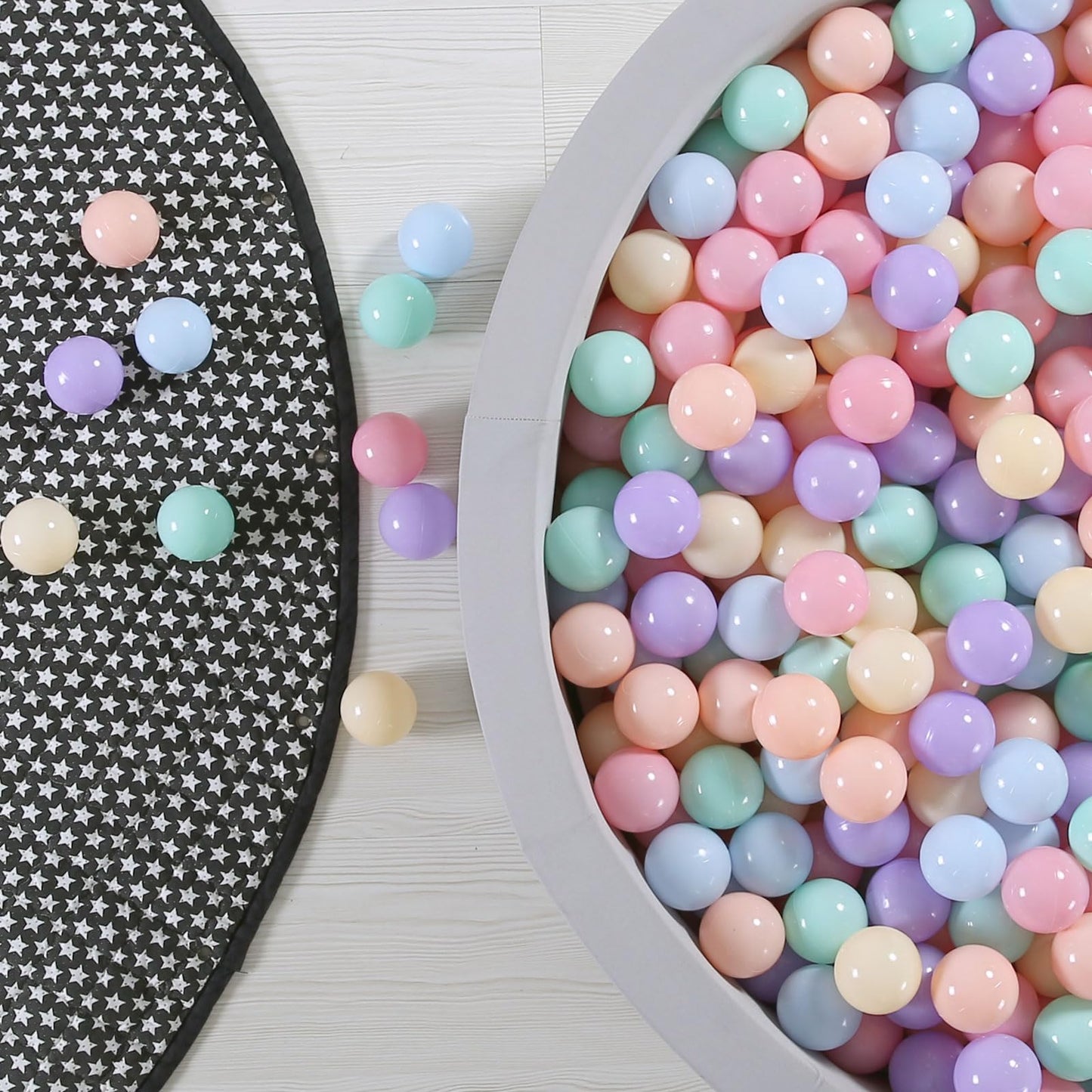 GOGOSO Ball Pits Balls – 2.2-Inch Crush-Proof, Non-Toxic Macaron Colors, 200 Balls