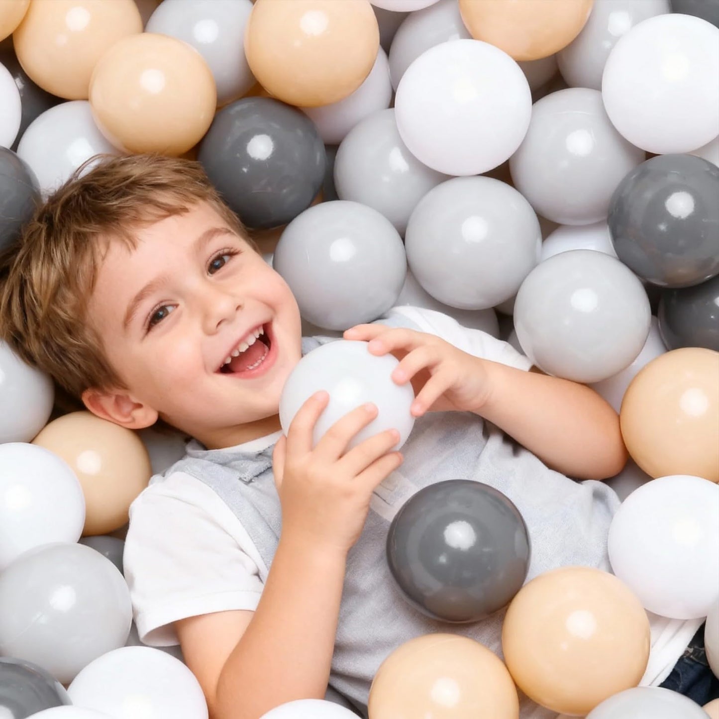 GOGOSO Ball Pits Balls – 100pcs, 2.15-Inch Diameter, Non-Toxic, Crush-Proof