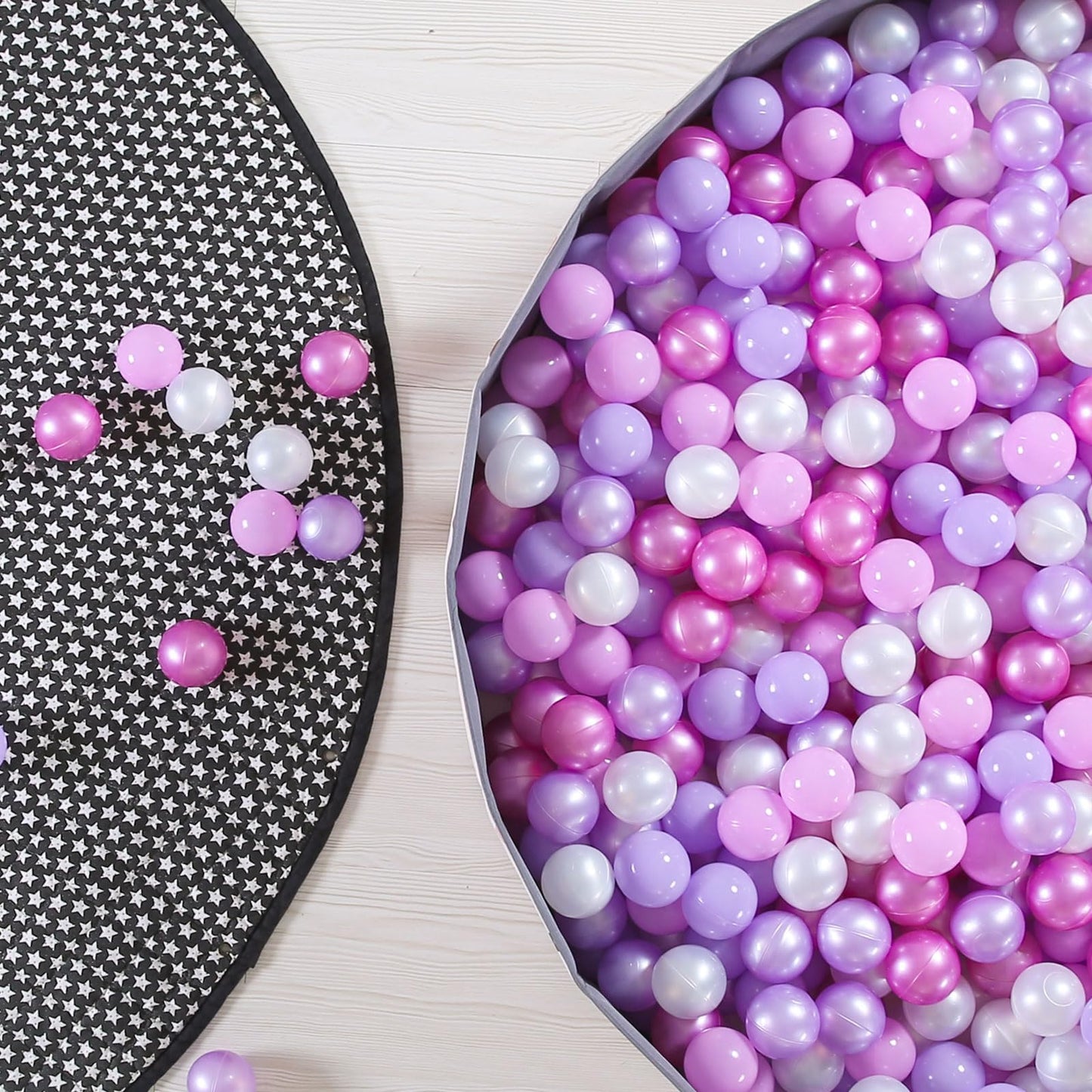 GOGOSO Ball Pits Balls – Non-Toxic, BPA/Phthalate-Free, 2.2-Inch Plastic Balls in 5 Colors (50/100/200/500 Pack)