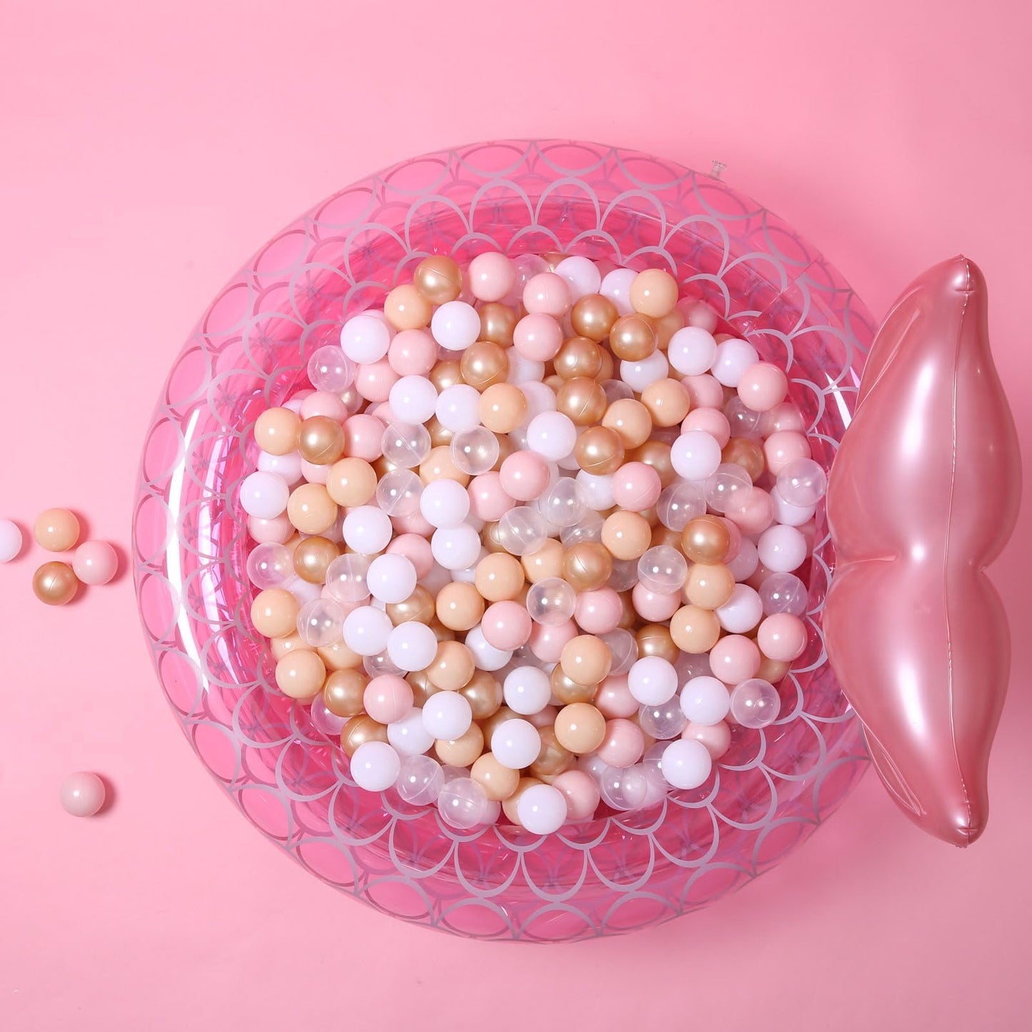 GOGOSO Ball Pits Balls for Toddlers - 2.15-Inch Crush-Proof, Non-Toxic Pink Pack (50 Balls)