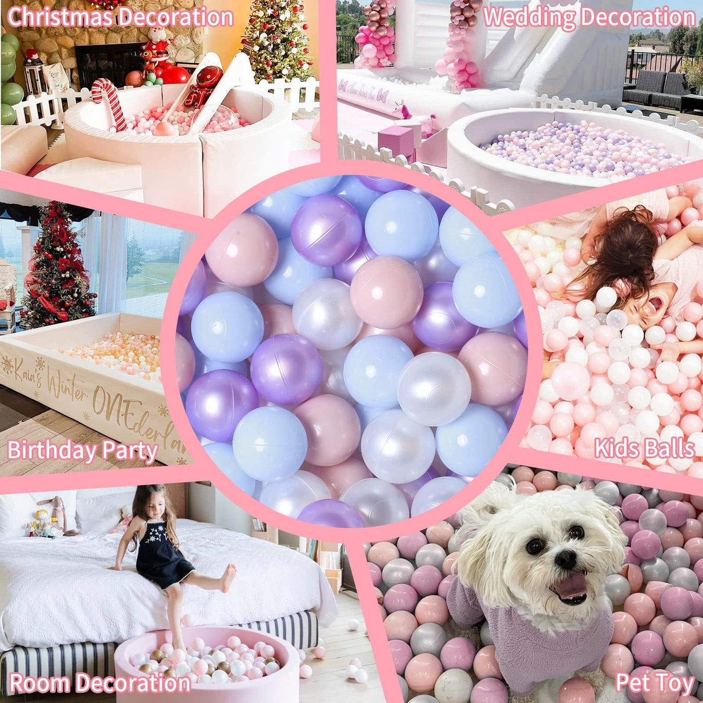 GOGOSO Ball Pits Balls – 100 Count, Non-Toxic 2.2-Inch Crush-Proof Play Balls
