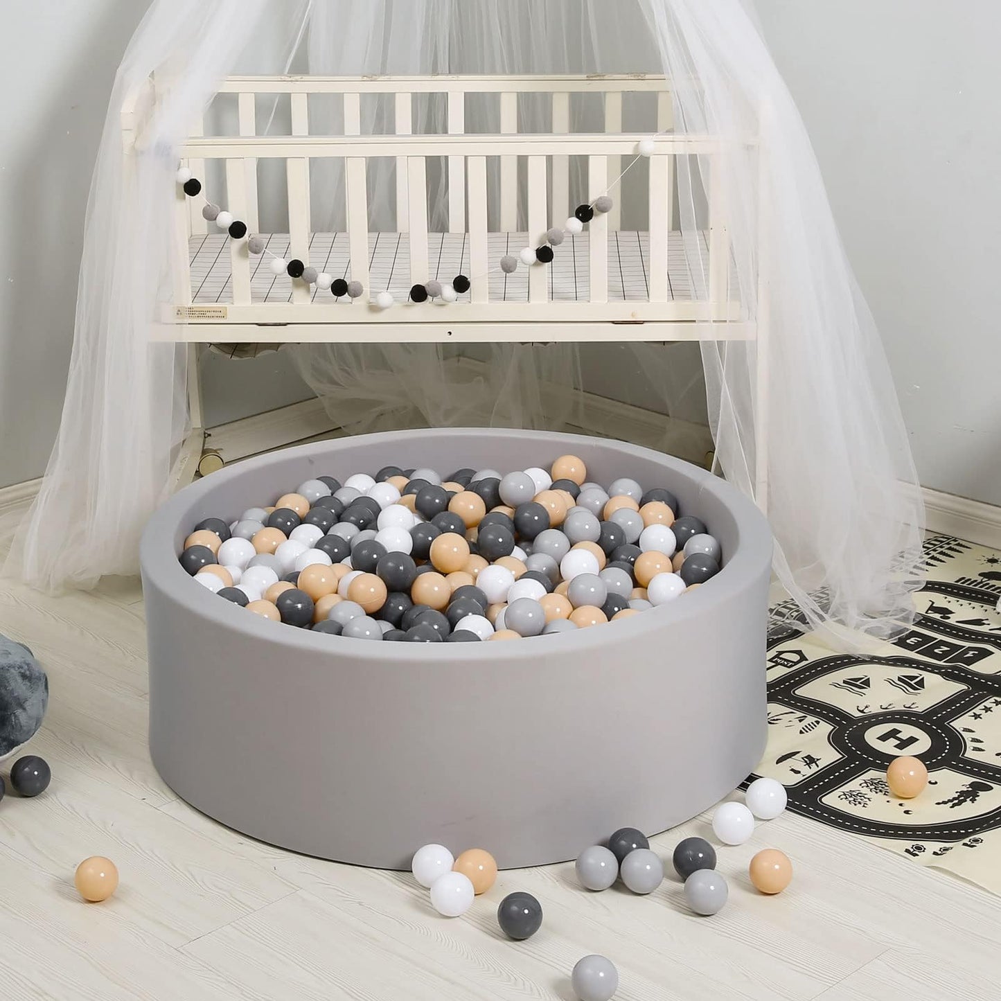 GOGOSO Ball Pits Balls – 100pcs, 2.15-Inch Diameter, Non-Toxic, Crush-Proof