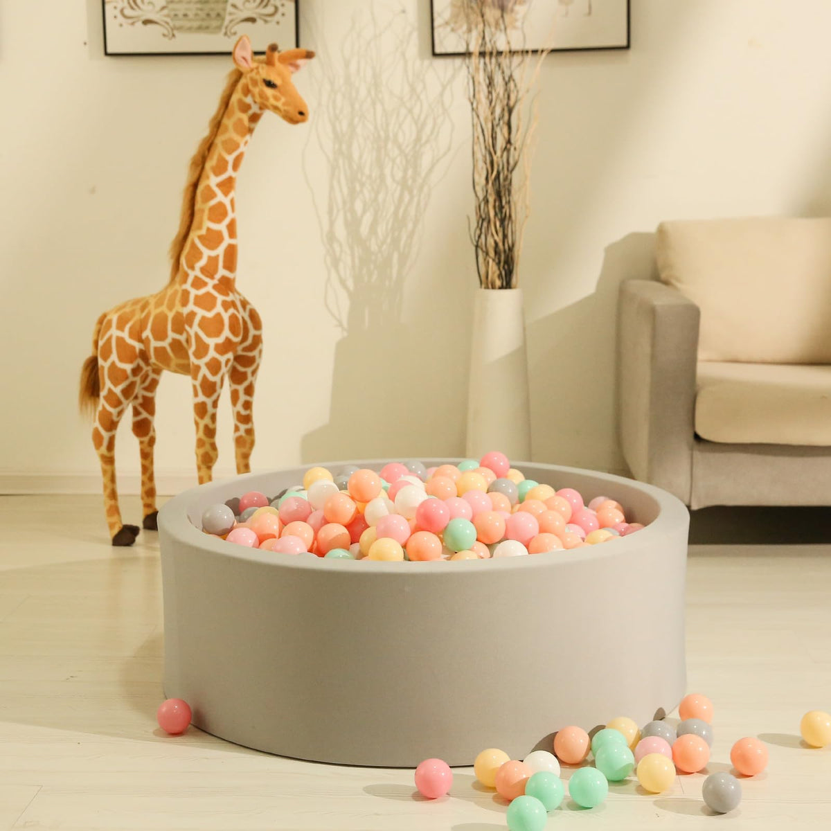 GOGOSO Balls for Ball Pit – Soft, Non-Toxic Play Balls for Toddlers (6 Colors, 50–1000 Pack)
