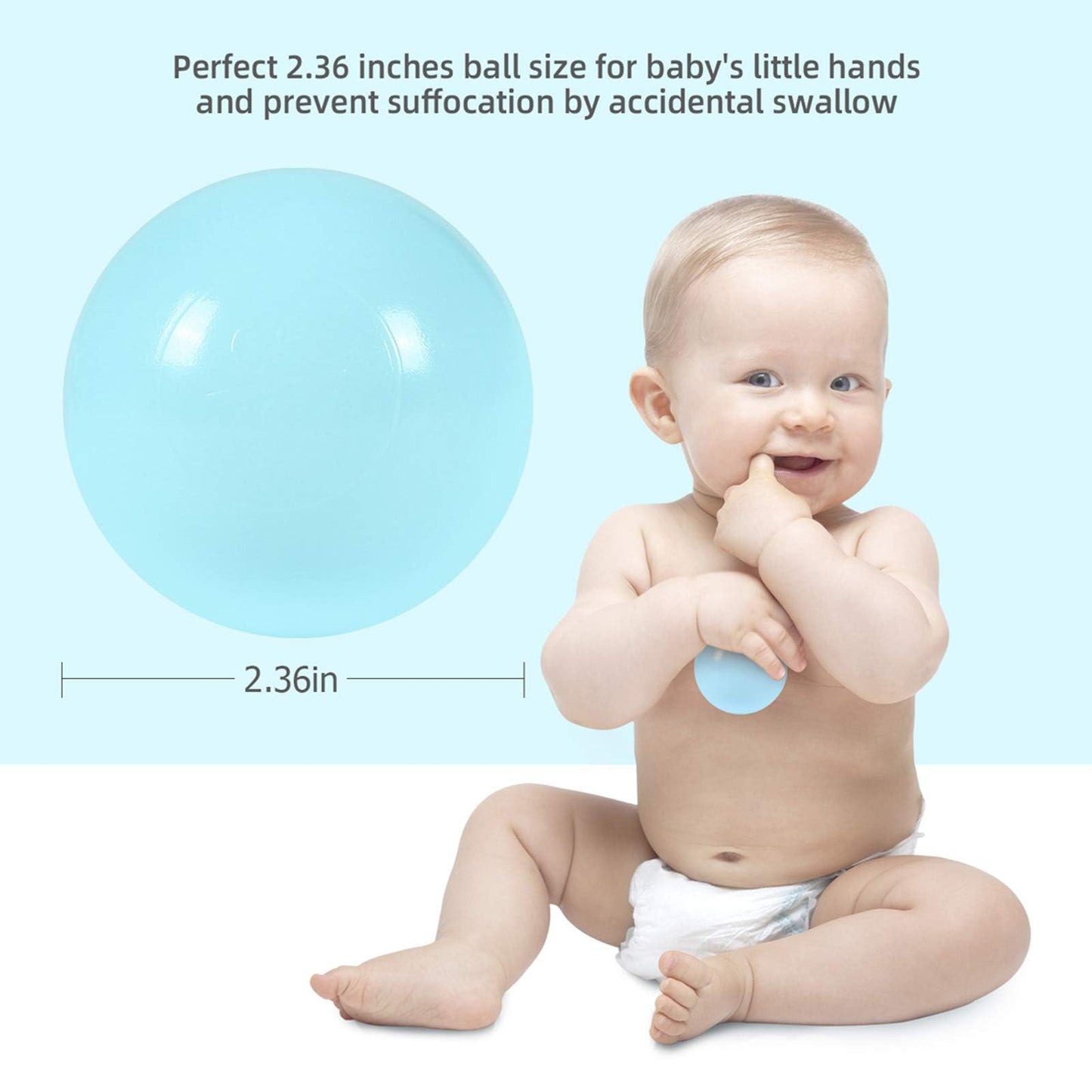 GOGOSO Playpen Balls – 100pc, Phthalate-Free & BPA-Free