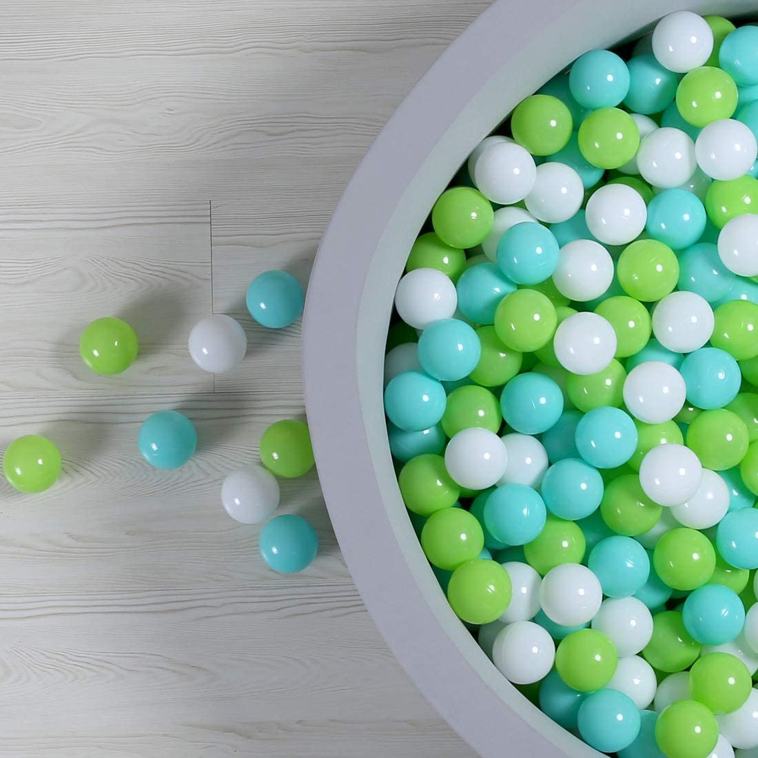 GOGOSO Ball Pit Balls for Toddlers – 100ct Green 2.15in with Storage Bag