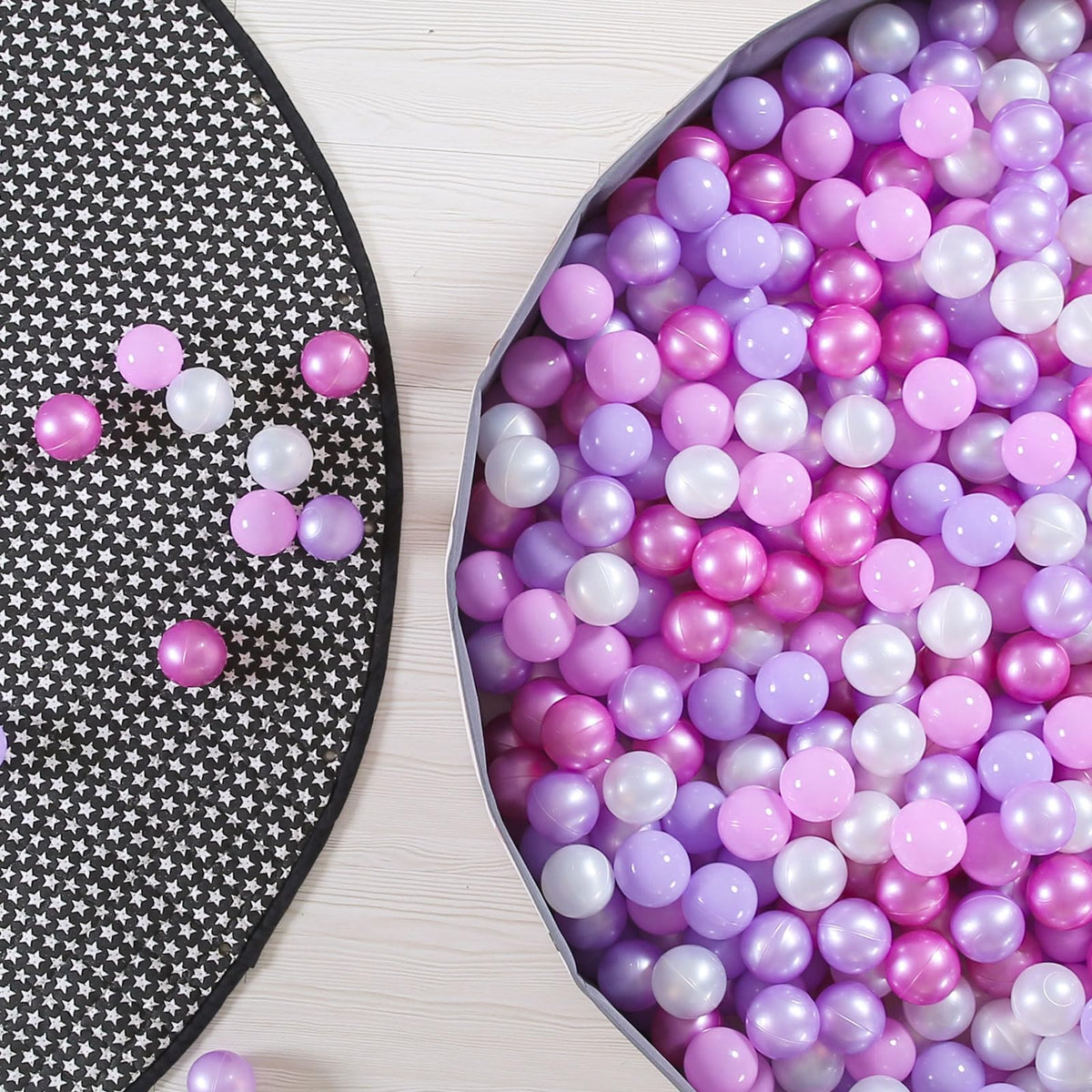 GOGOSO Ball Pits Balls – 200 Non-Toxic 2.2-Inch Crush-Proof, Pearl Purple, BPA-Free