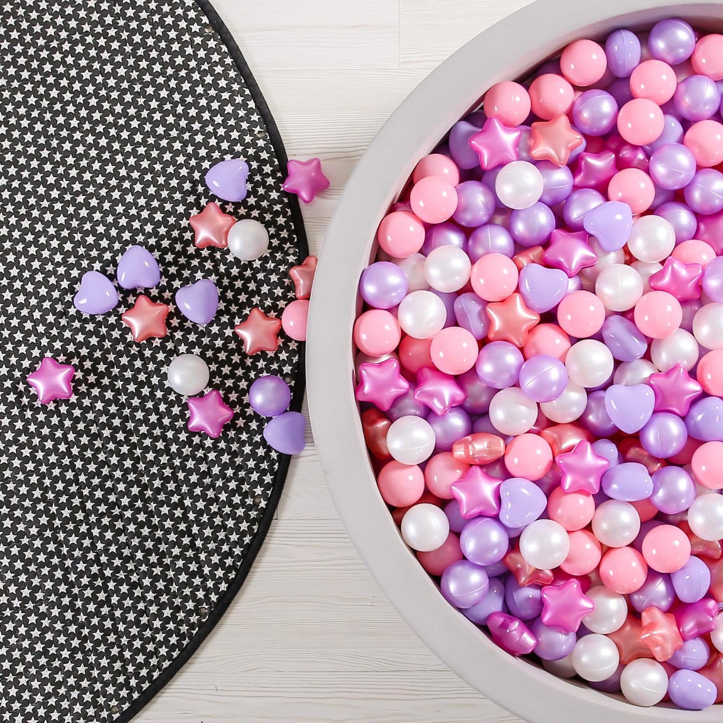 GOGOSO Star Ball Pit Balls 2.15in – 50pcs – BPA-Free Colorful Play Balls
