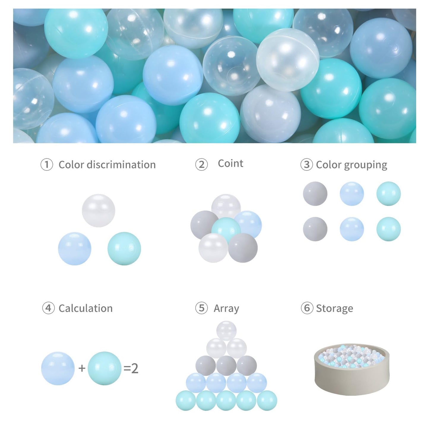 GOGOSO Playpen Balls – 100pc, Phthalate-Free & BPA-Free