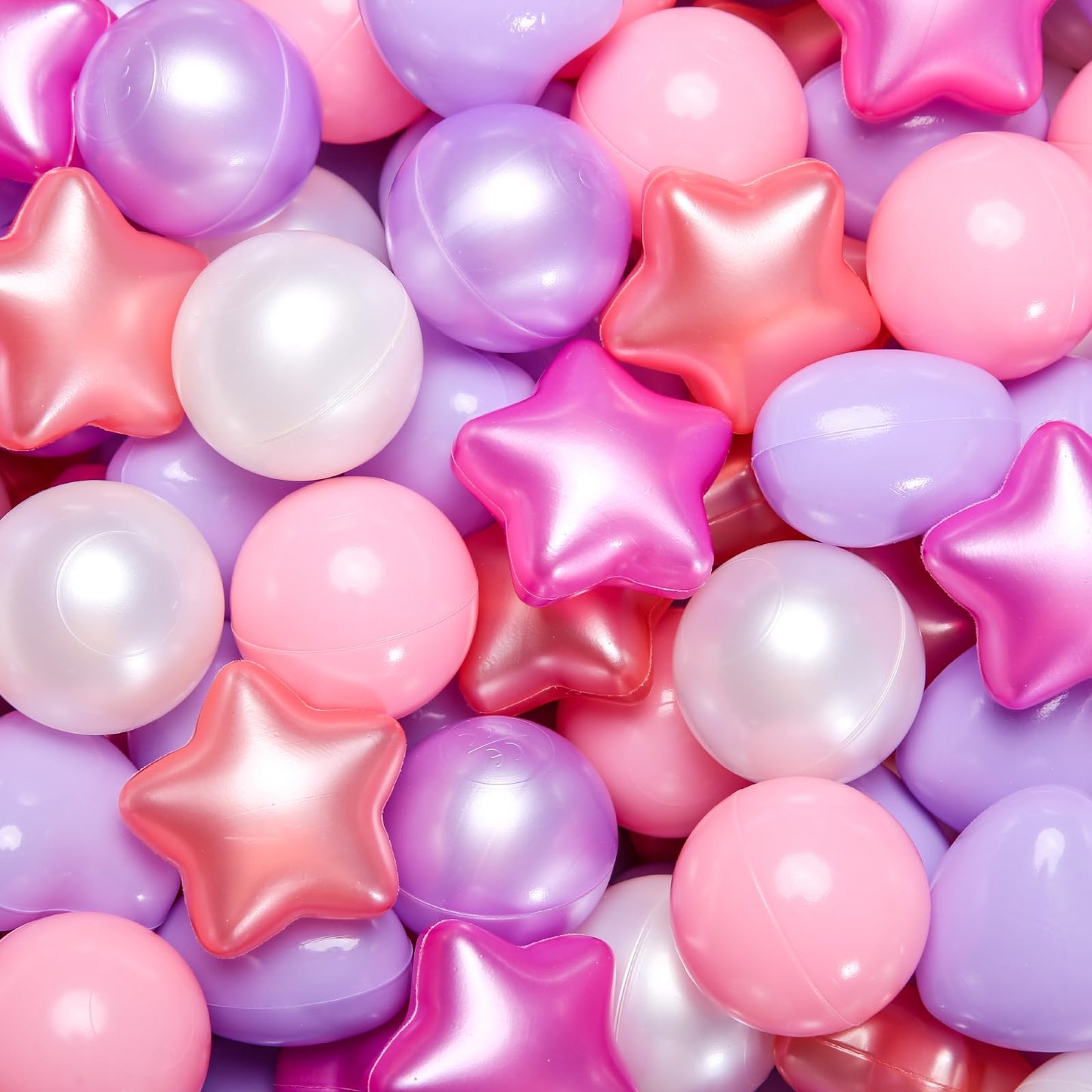 GOGOSO Star Ball Pit Balls 2.15in – 50pcs – BPA-Free Colorful Play Balls