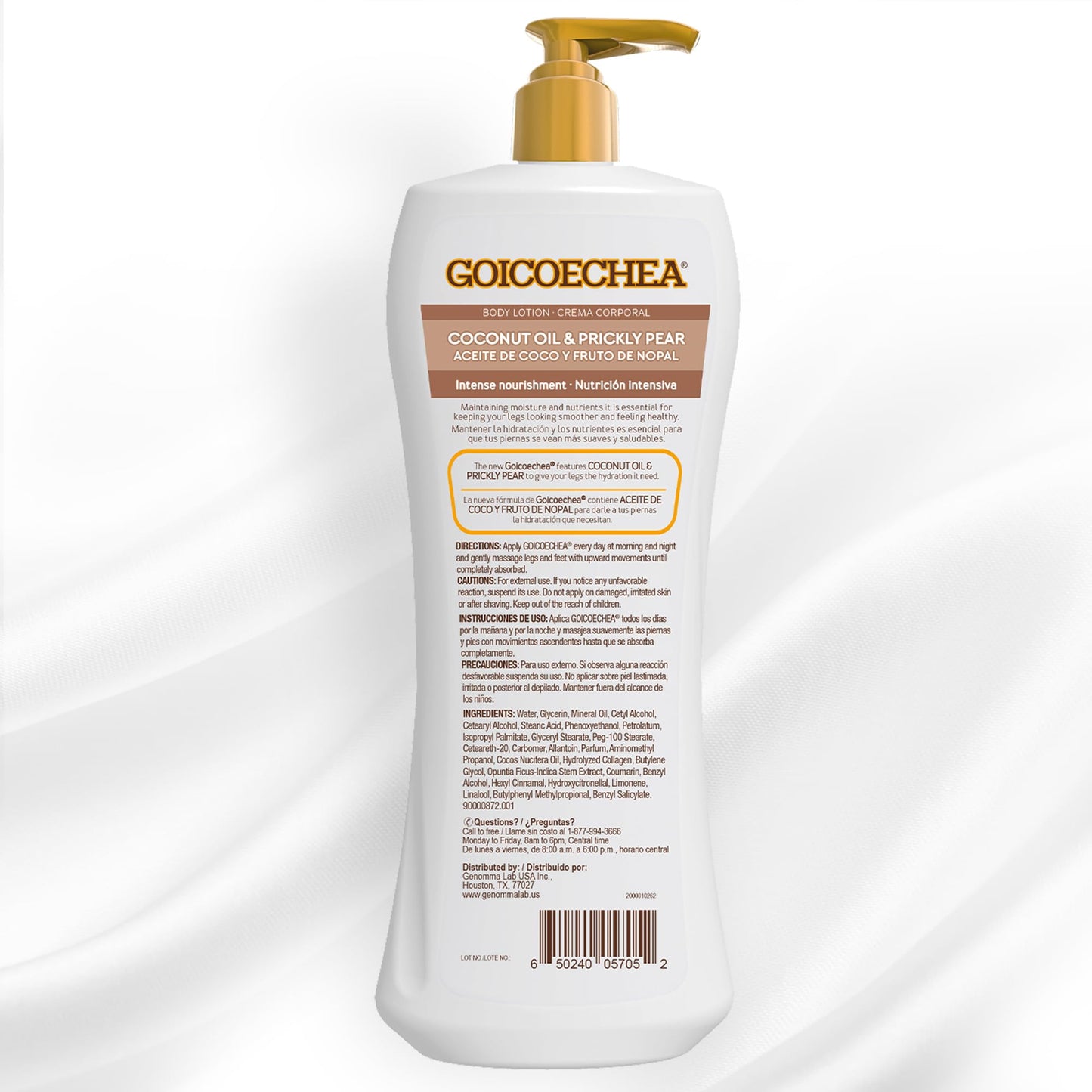 Goicoechea Body Lotion Variety Pack – Arnica and Chamomile, Collagen Elastin, Coconut Oil and Prickly Pear | 3 x 13.5 oz