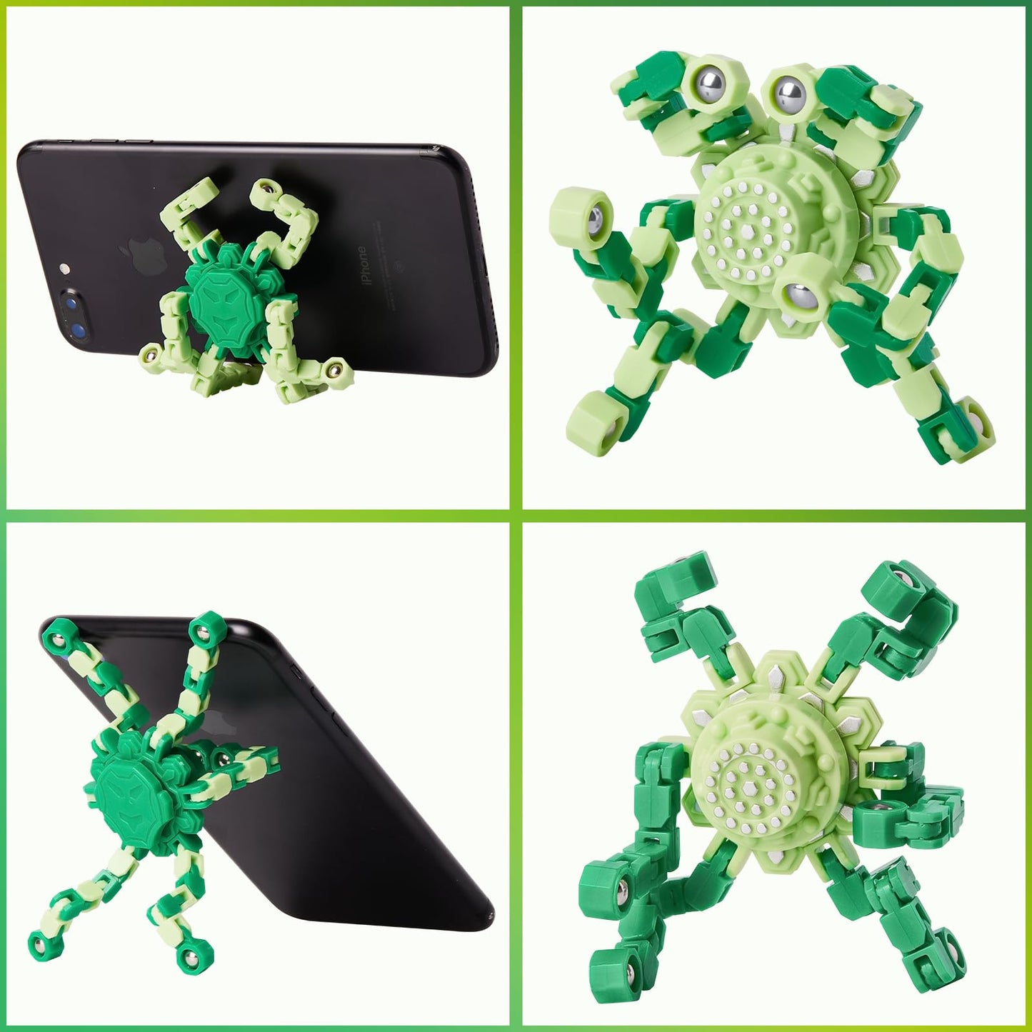 Gokeey St. Patrick's Day Transformable Fidget Spinners – Sensory Toys for Kids & Adults