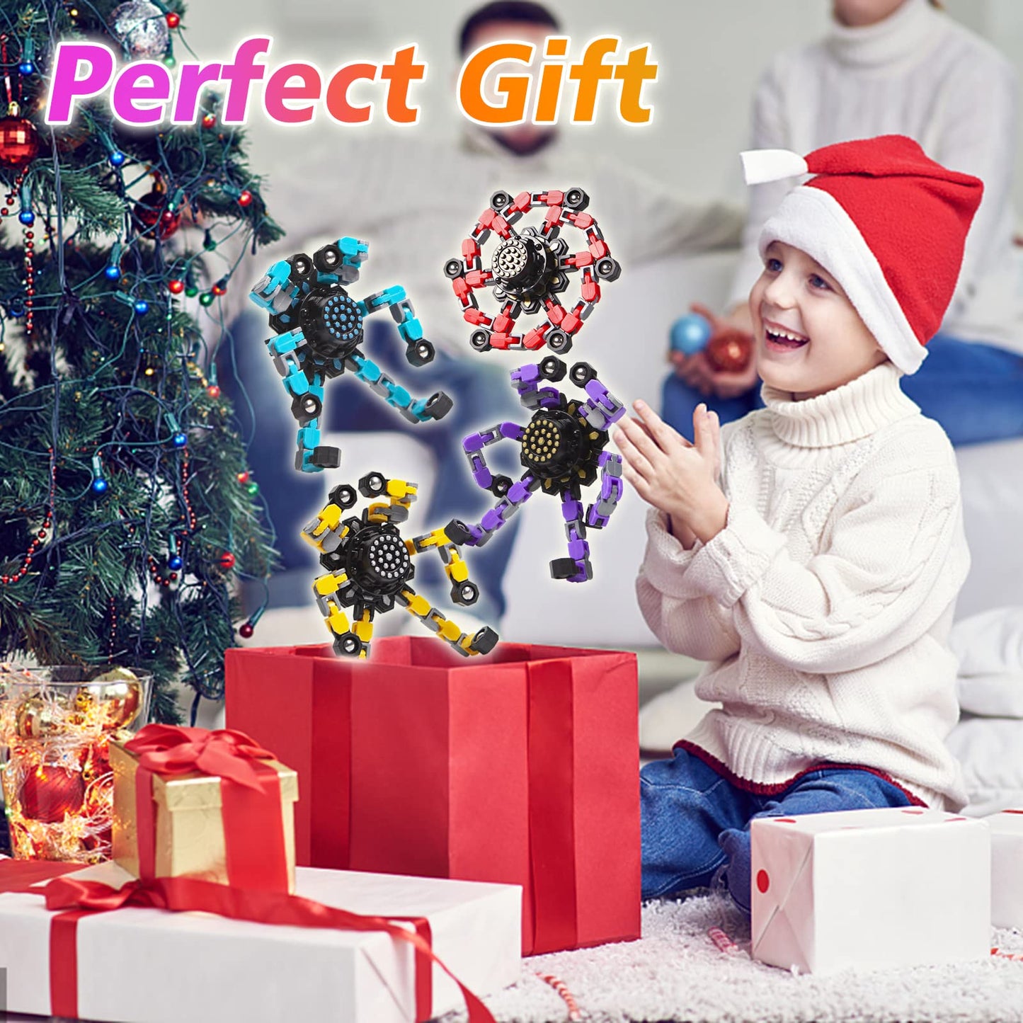 Gokeey Transformable Fidget Spinners – Stress Relief Sensory Toy for Kids & Adults