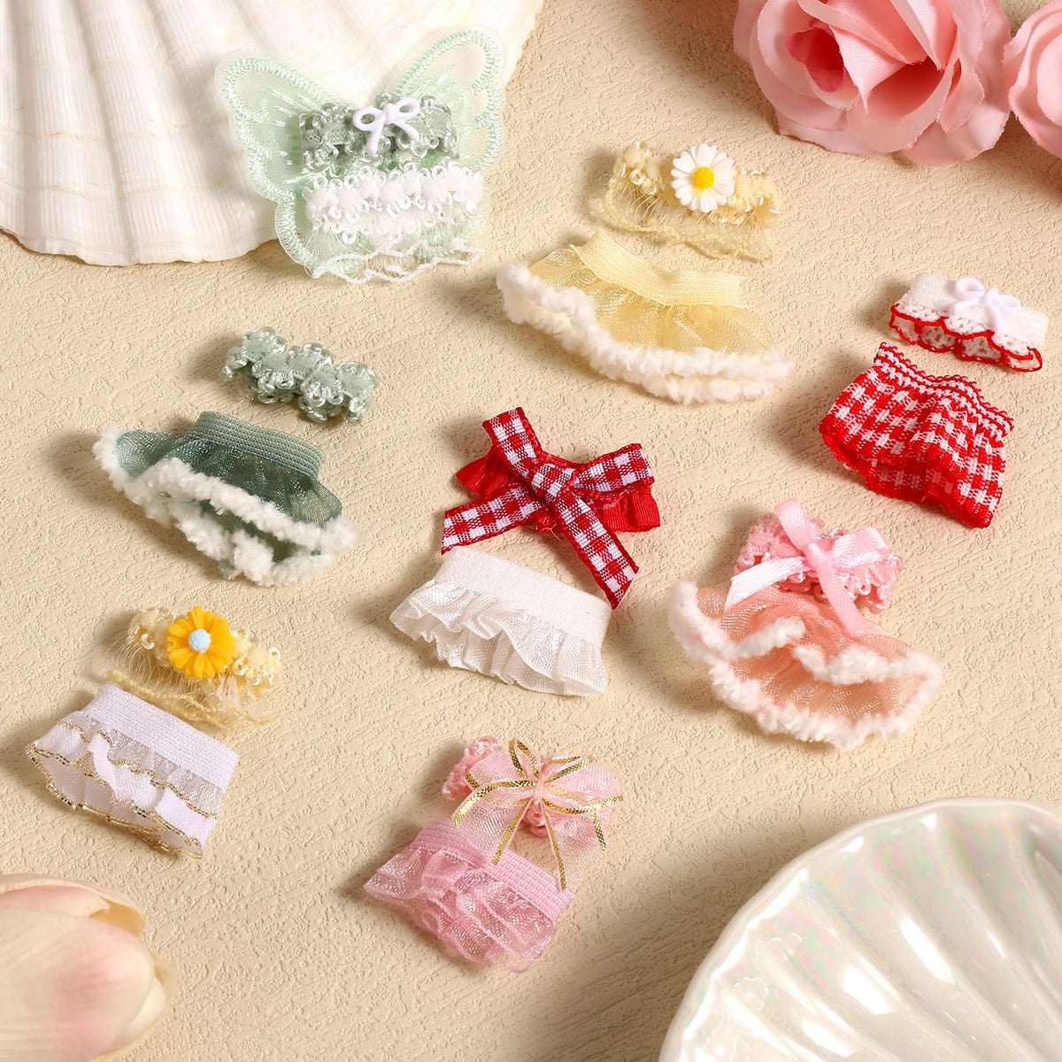 Goktvai 8 Sets 3-Inch Doll Clothes — Tops & Skirts for Display and Collecting