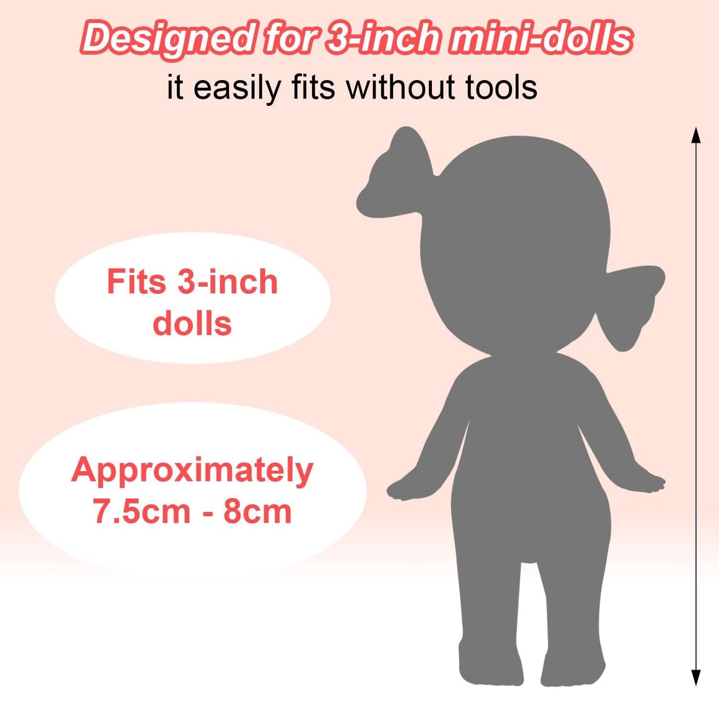 Goktvai 8 Sets 3-Inch Doll Clothes — Tops & Skirts for Display and Collecting